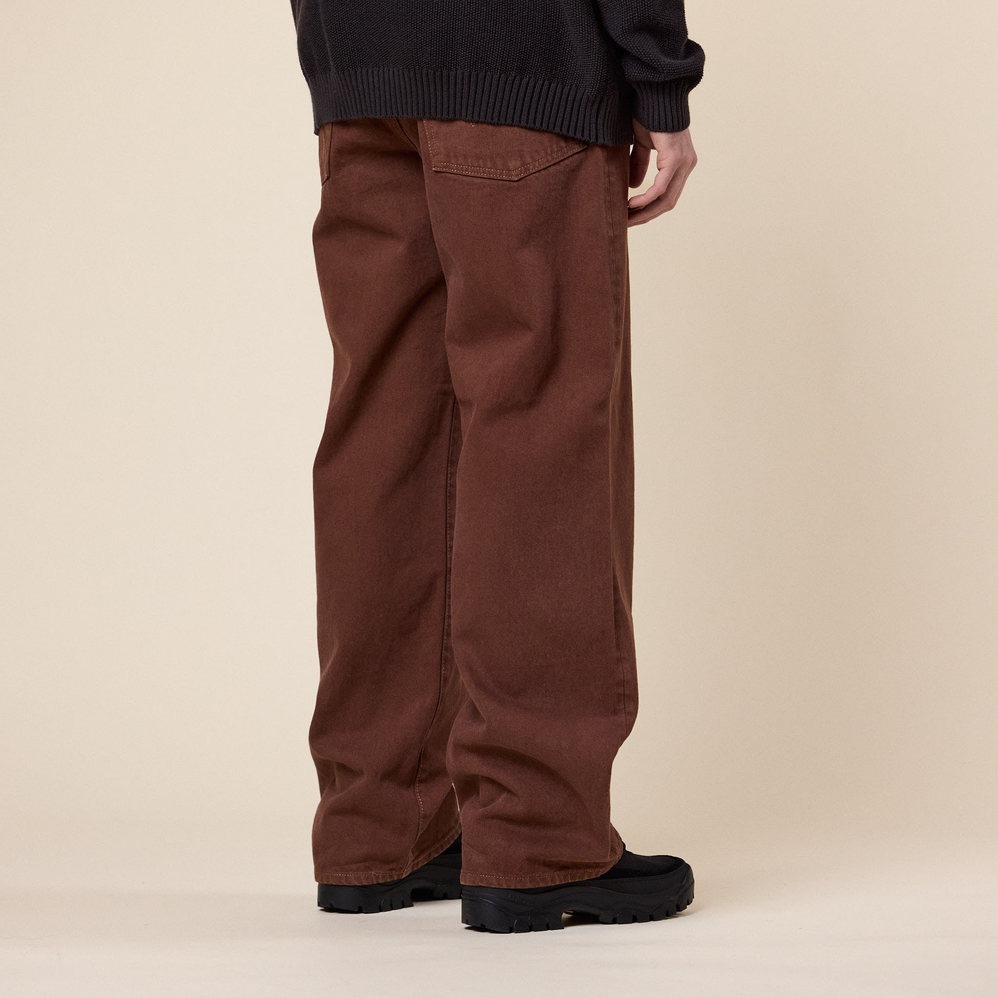 Edwin - Wide Pant (14oz Kurabo Natural Red Selvage) - Brown Overdyed