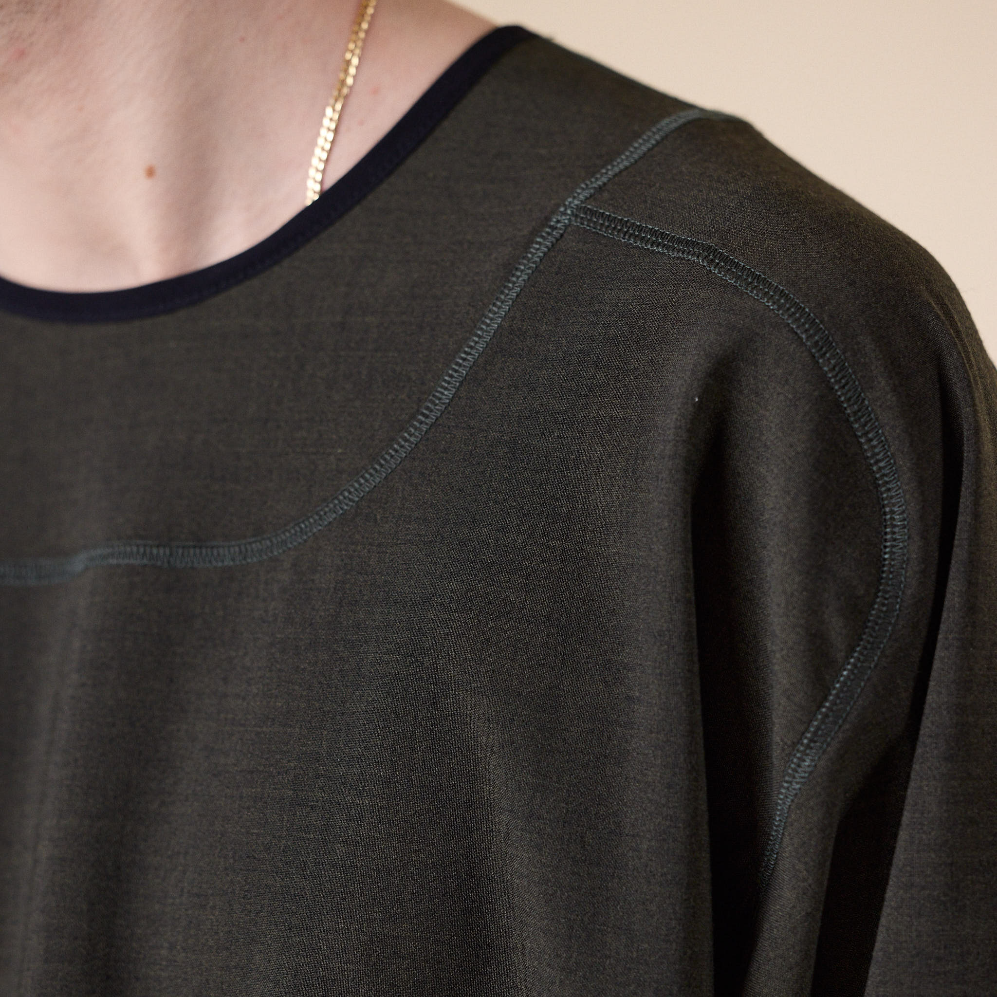 GR10K - Wool Overlock Longsleeve - Hidden Green