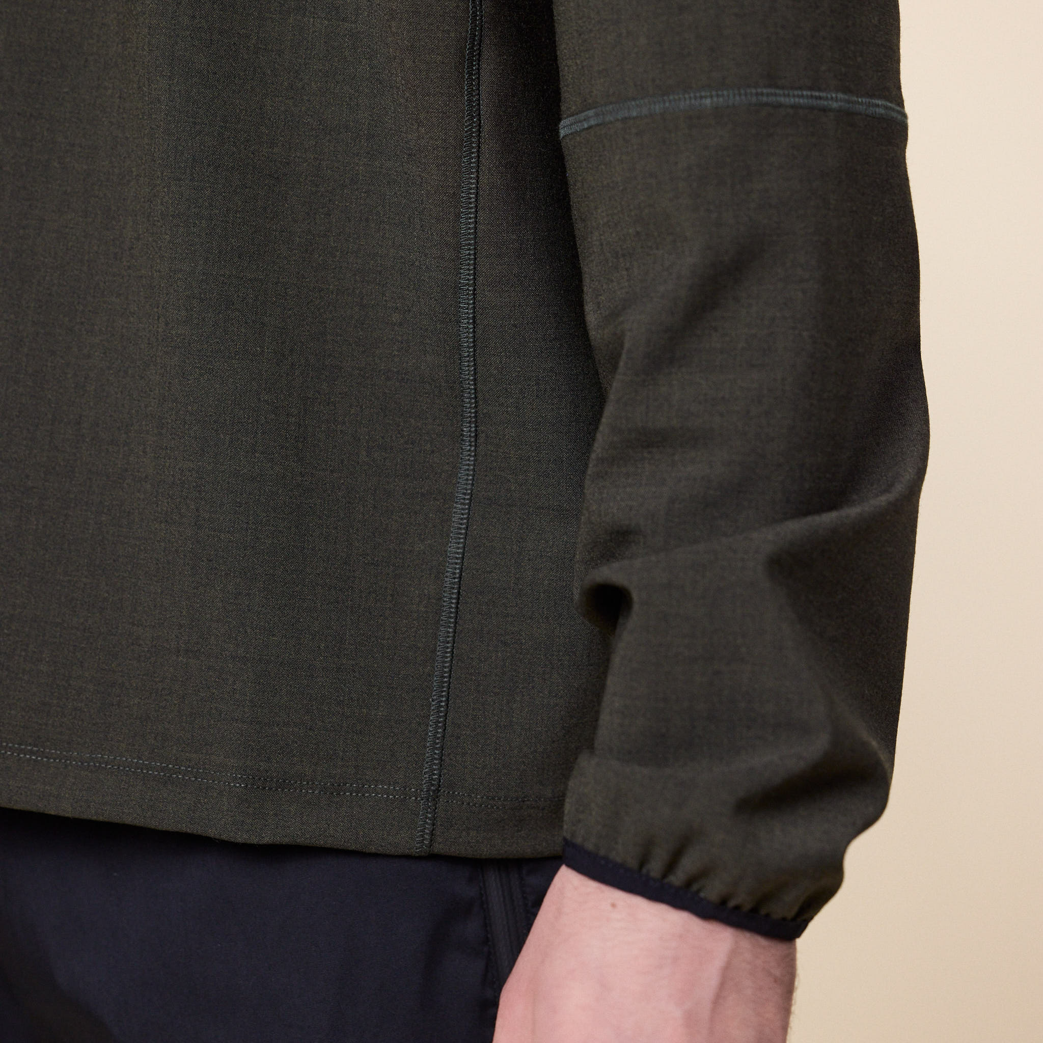 GR10K - Wool Overlock Longsleeve - Hidden Green