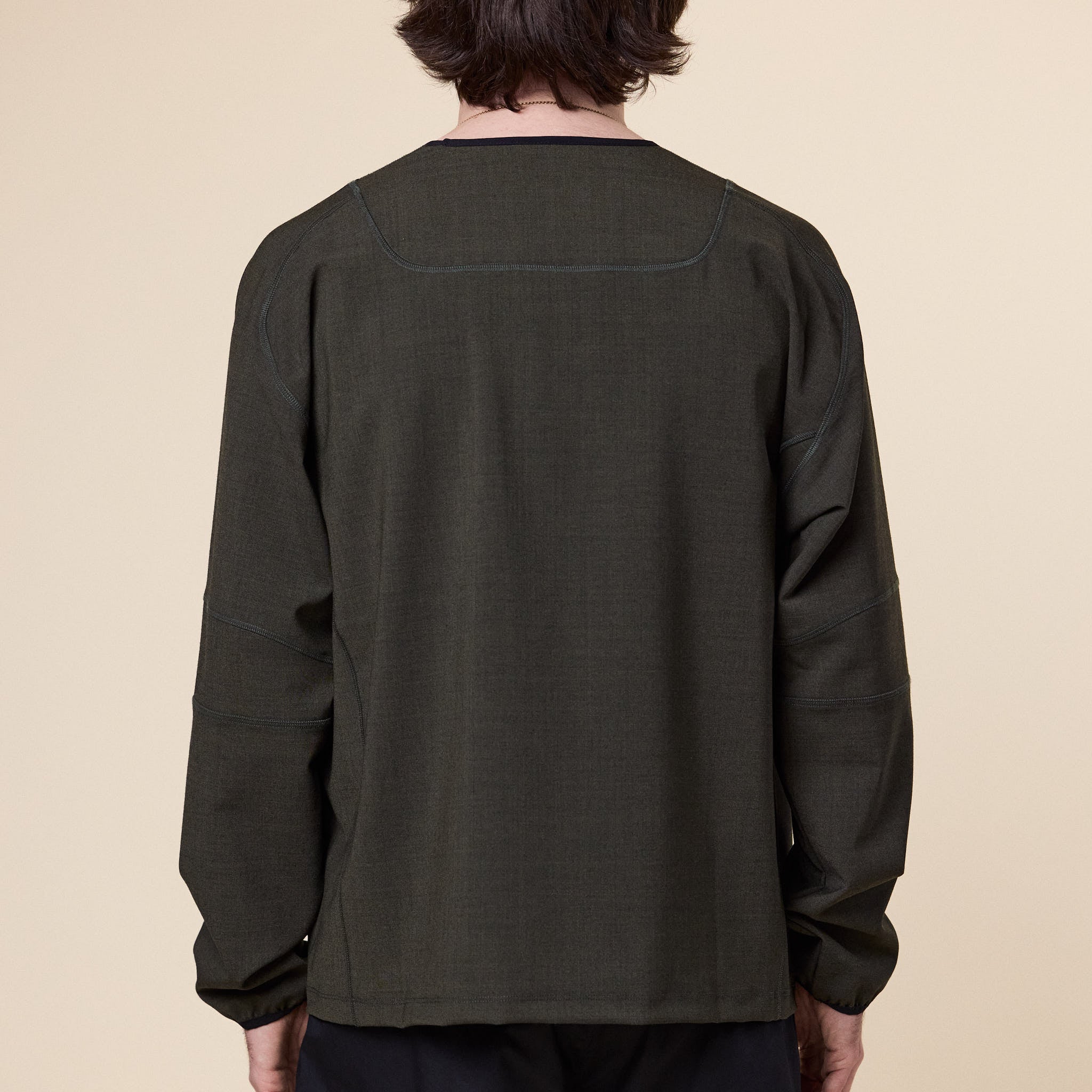 GR10K - Wool Overlock Longsleeve - Hidden Green