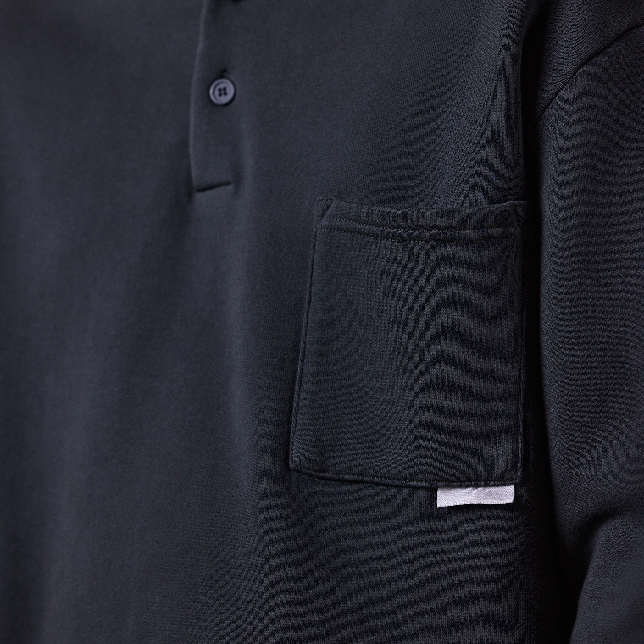 GR10K - Replicated Polo Sweatshirt - Phantom Black