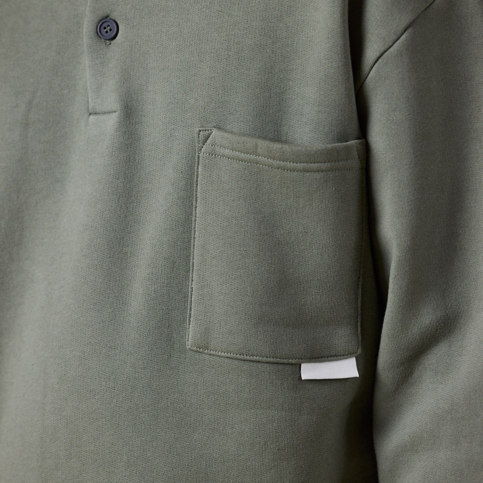 GR10K - Replicated Polo Sweatshirt - Sage Green