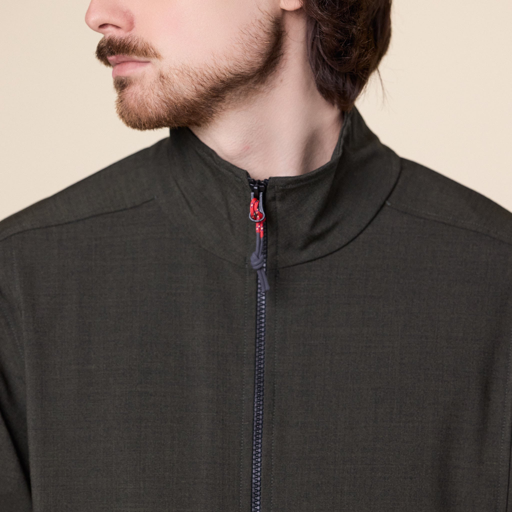 GR10K - Wool Race Track Top - Hidden Green