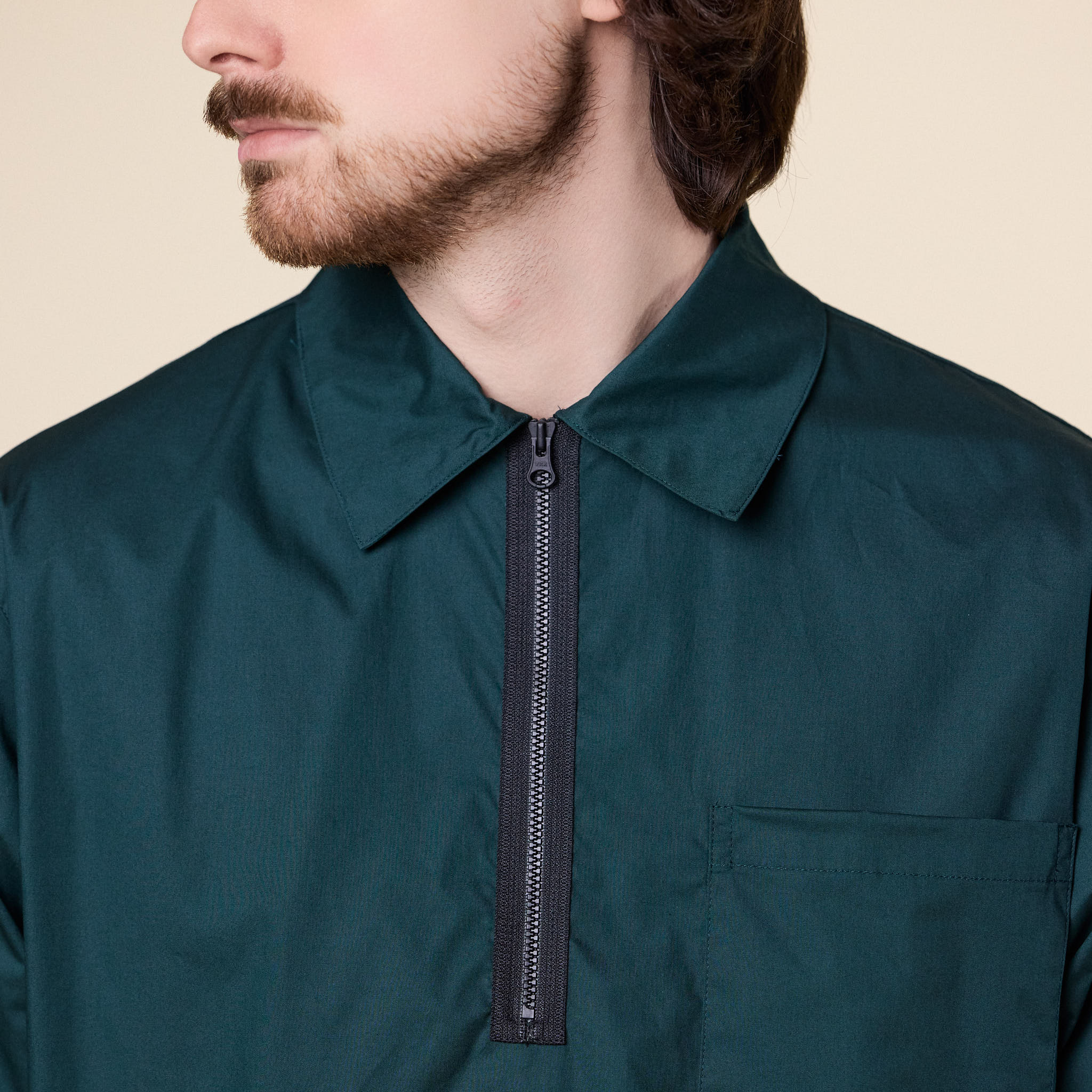 GR10K - Tirreno Half Zip Shirt - Bottle Green