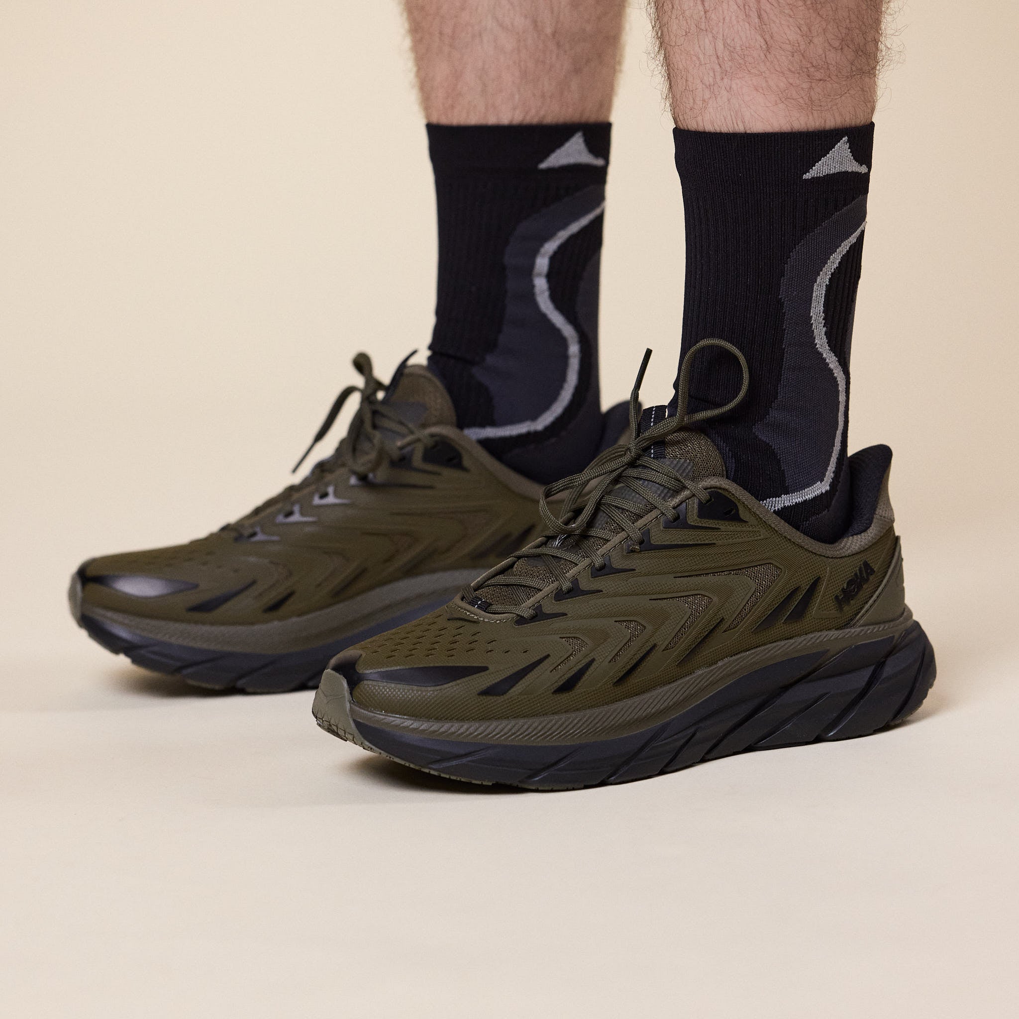 HOKA - Clifton UTL - Antique Olive / Black