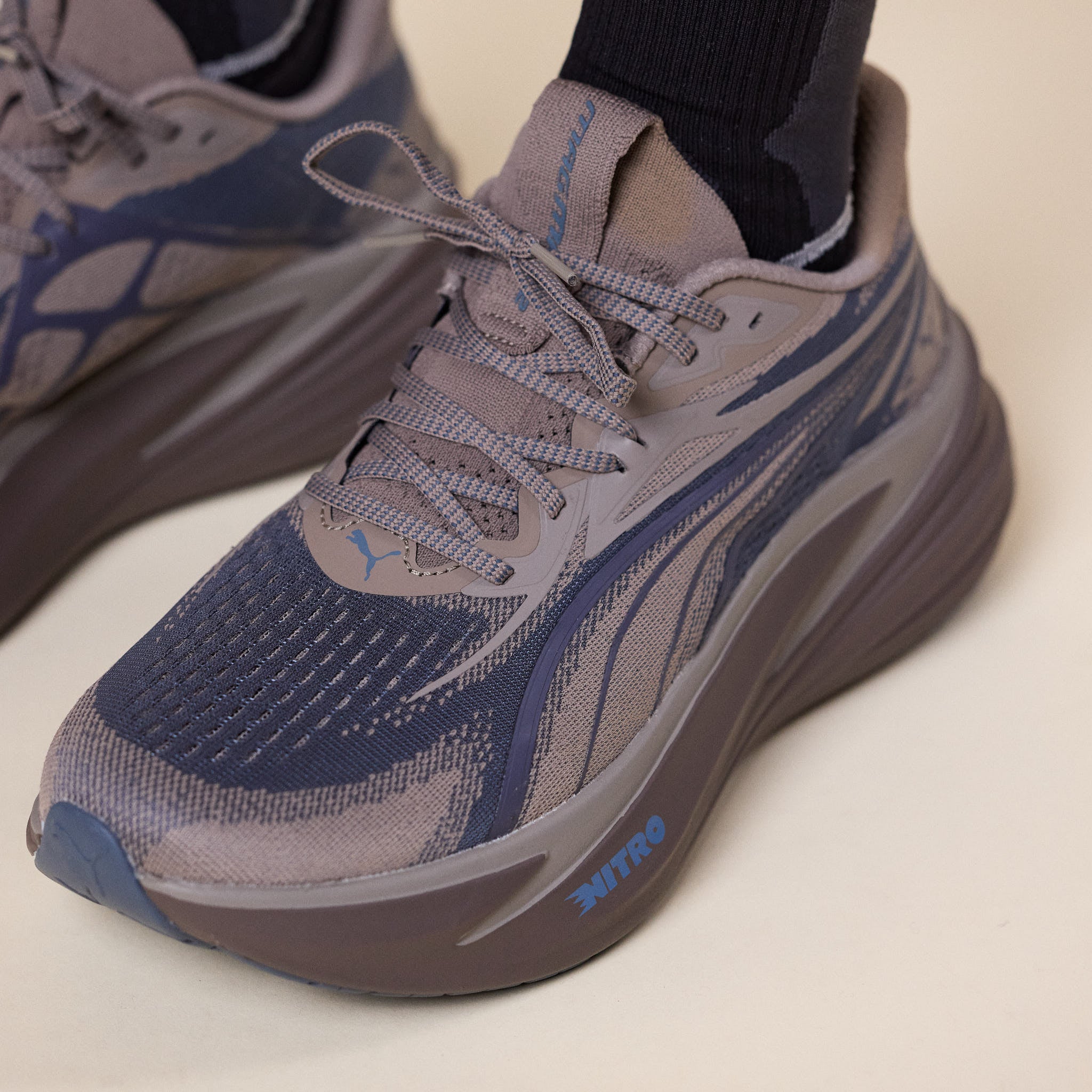 Puma - MagMax NITRO™ 2 Running Shoes - Mouse Grey/Evening Blue