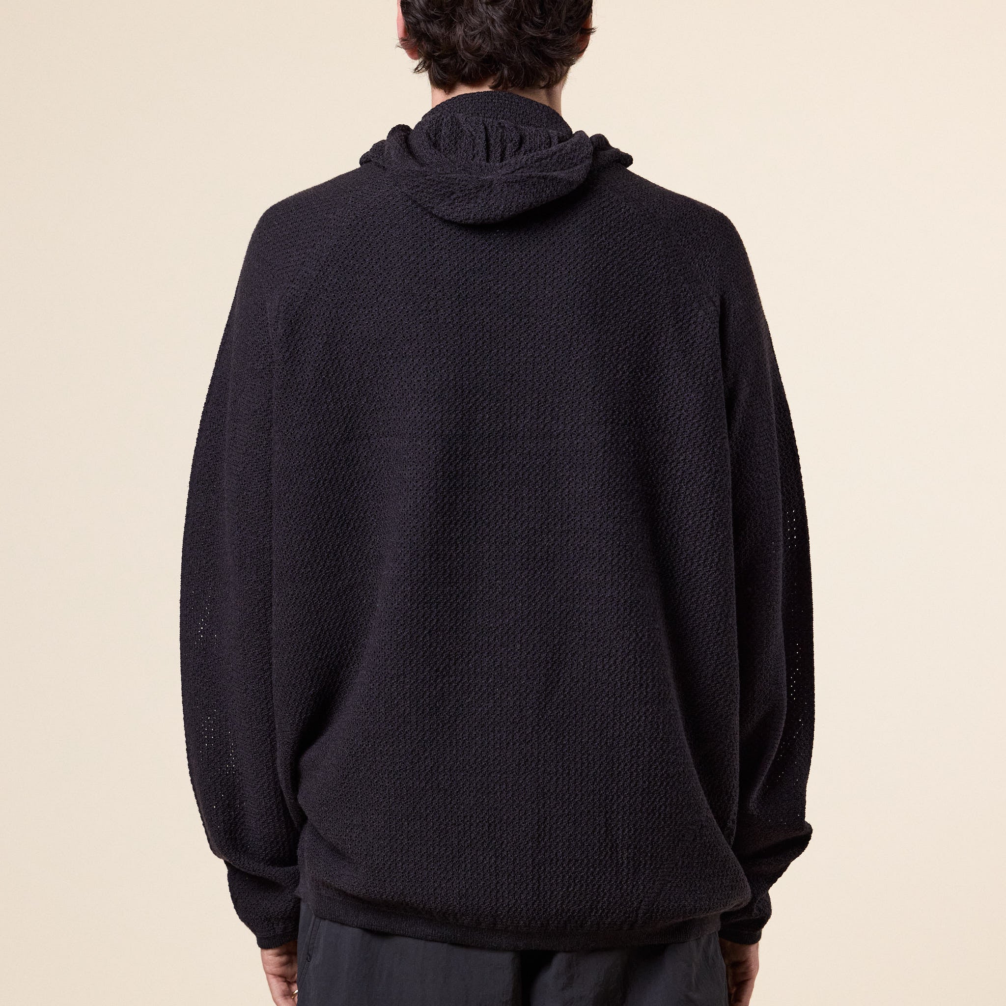 Goldwin 0 - Perforated Wholegarment Knit Top - Black