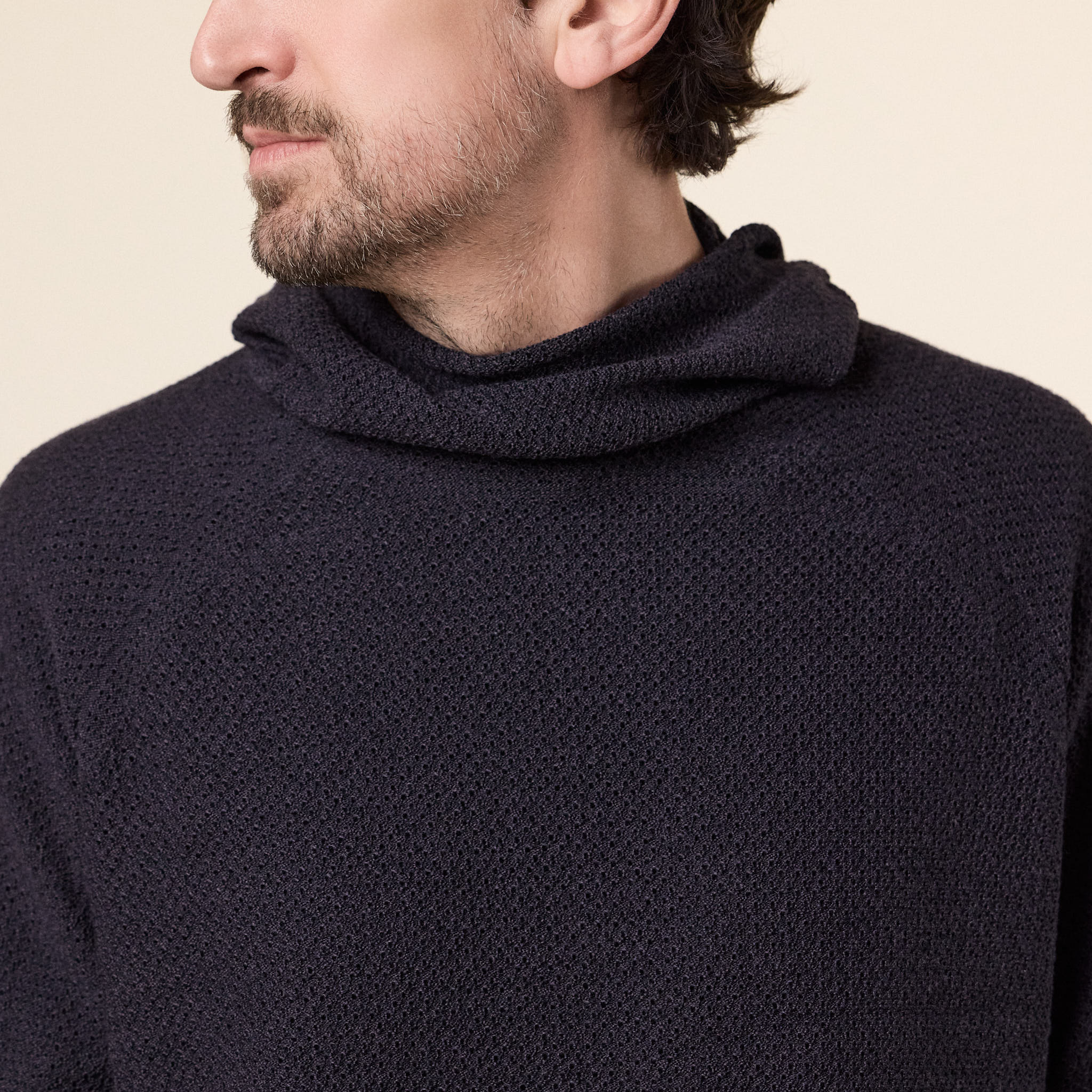 Goldwin 0 - Perforated Wholegarment Knit Top - Black