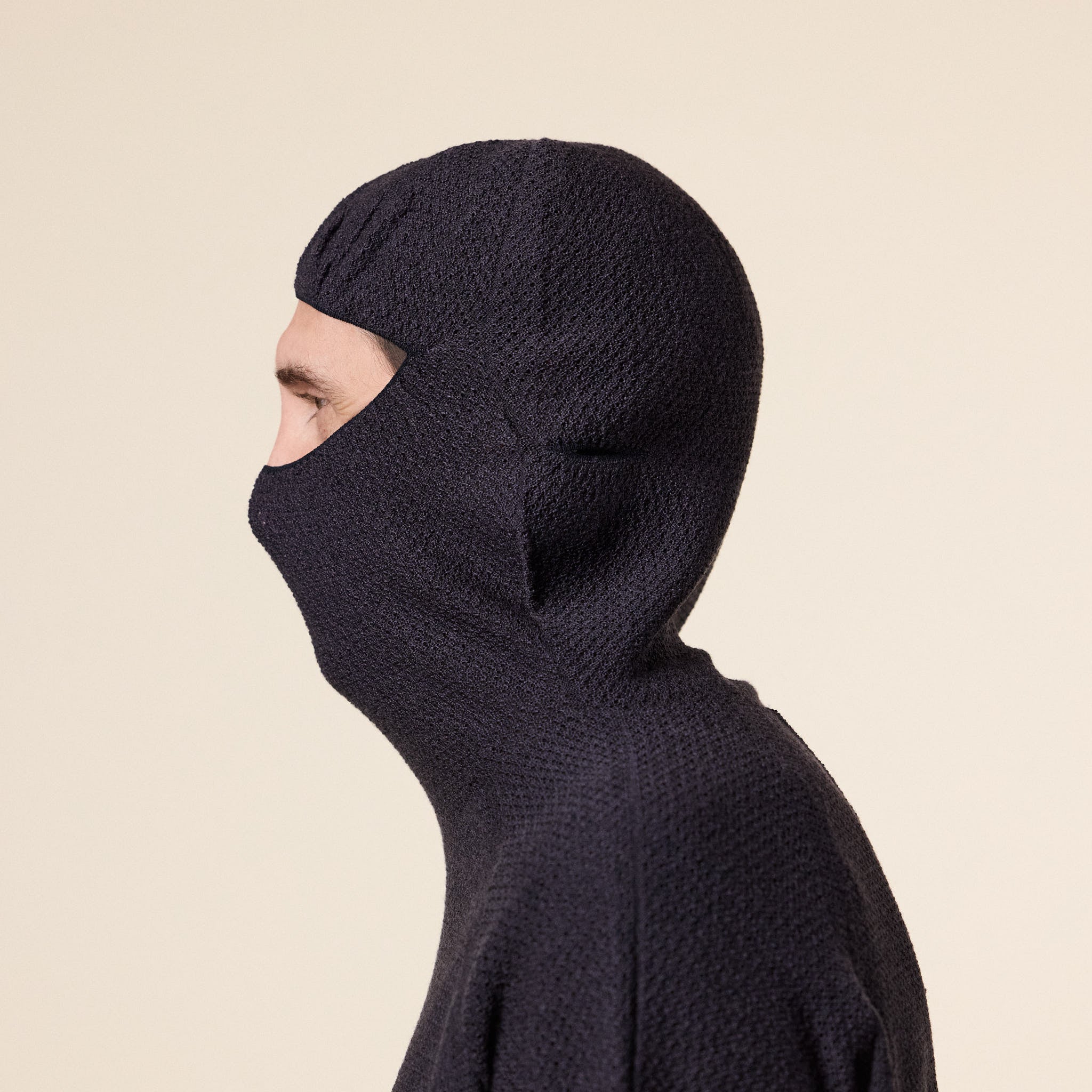 Goldwin 0 - Perforated Wholegarment Knit Top - Black