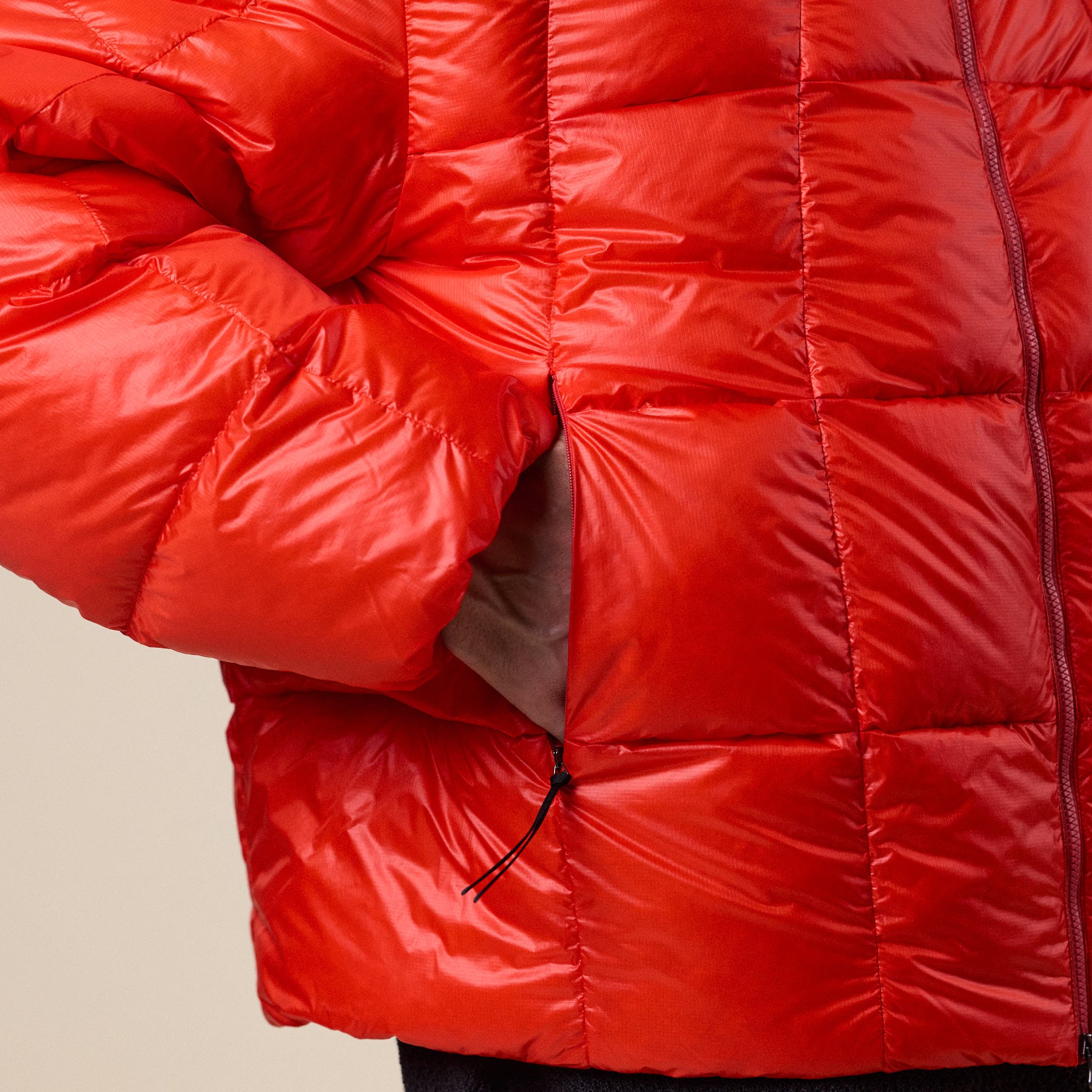 Goldwin 0 - Three Dimensional Down Parka - Scarlet