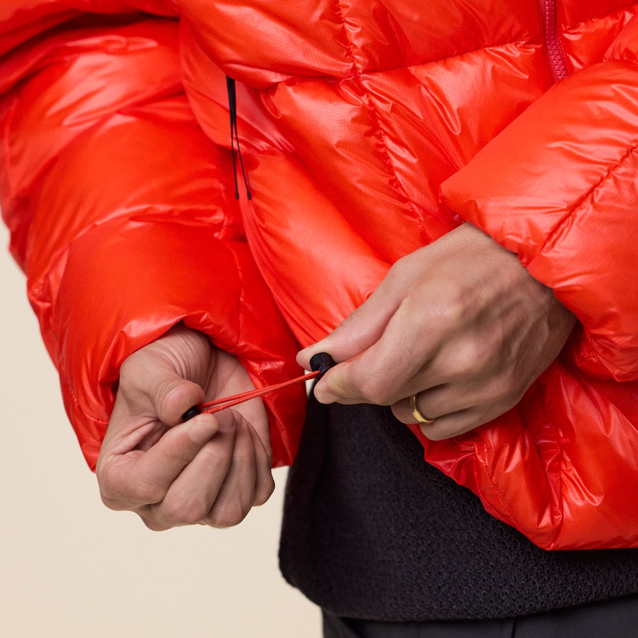 Goldwin 0 - Three Dimensional Down Parka - Scarlet