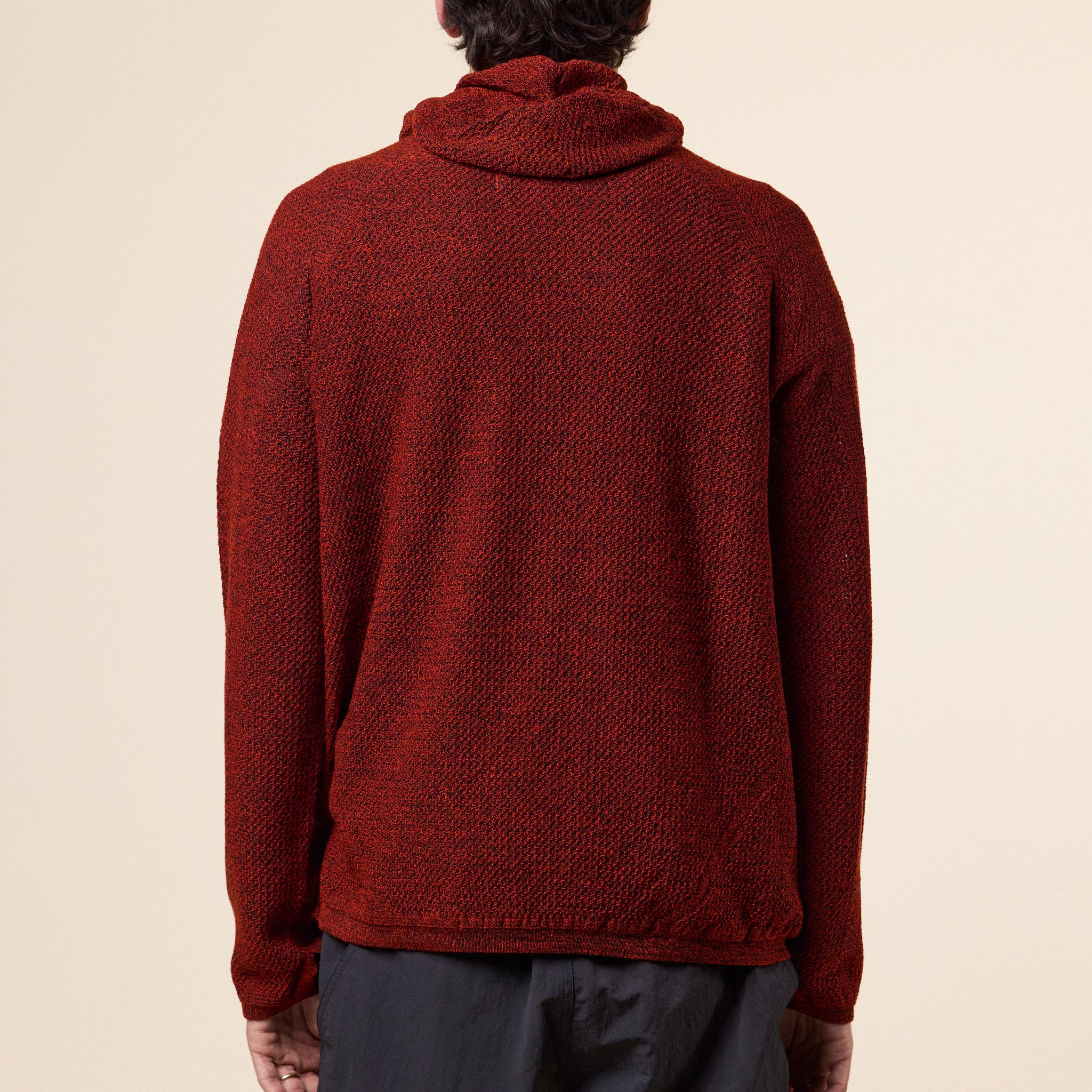 Goldwin 0 - Perforated Wholegarment Knit Top - Scarlet