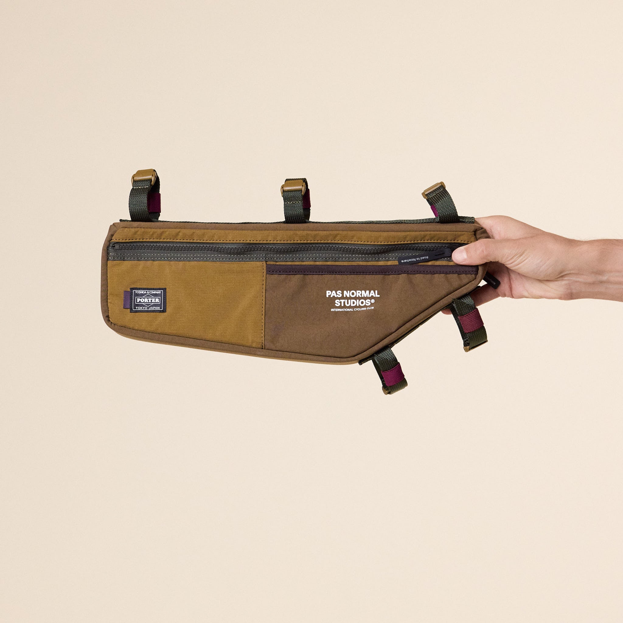 Pas Normal Studios x Porter - Frame Bag - Light Brown