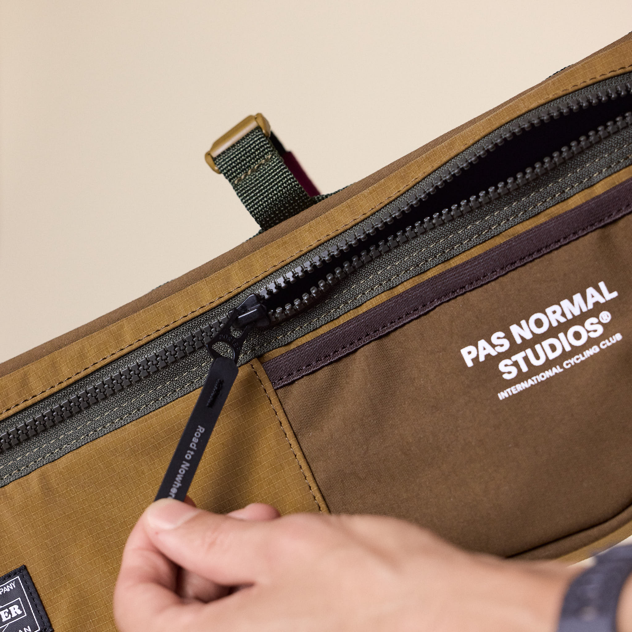 Pas Normal Studios x Porter - Frame Bag - Light Brown