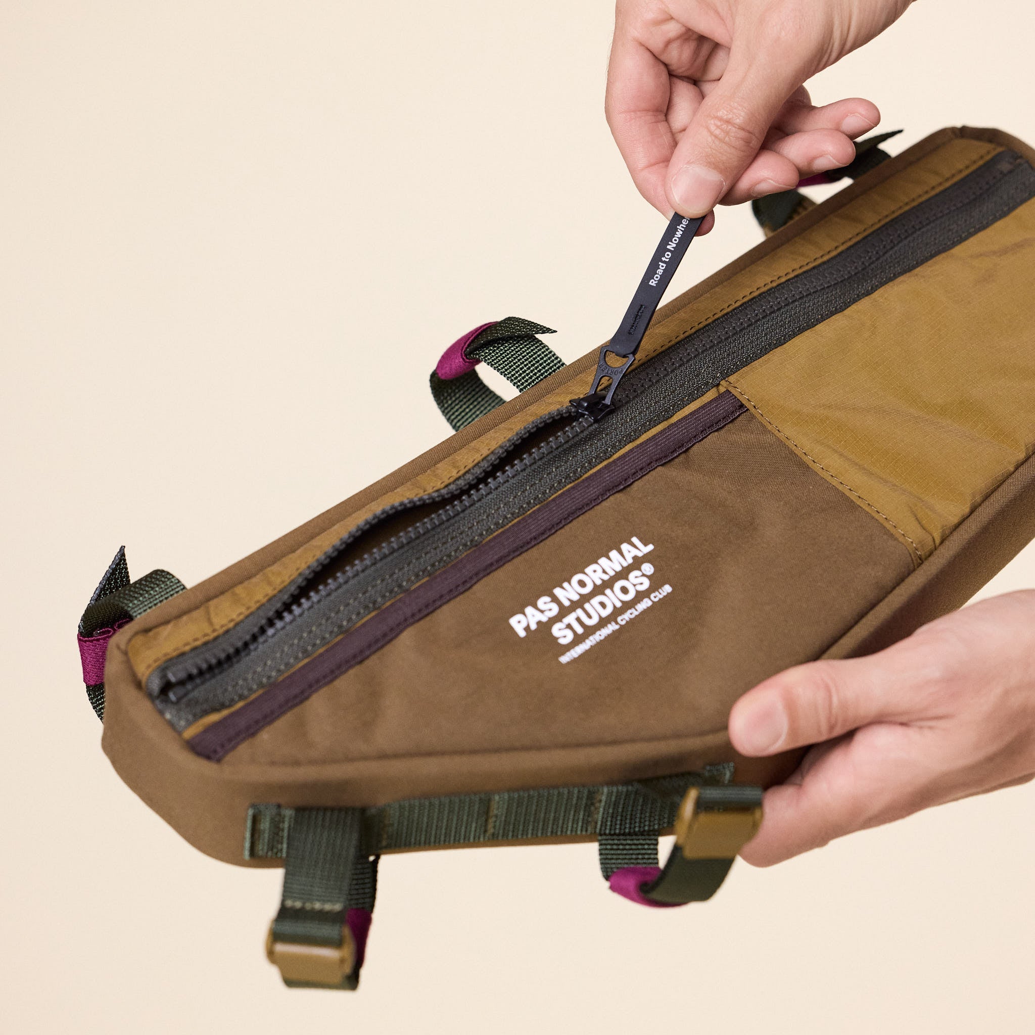 Pas Normal Studios x Porter - Frame Bag - Light Brown