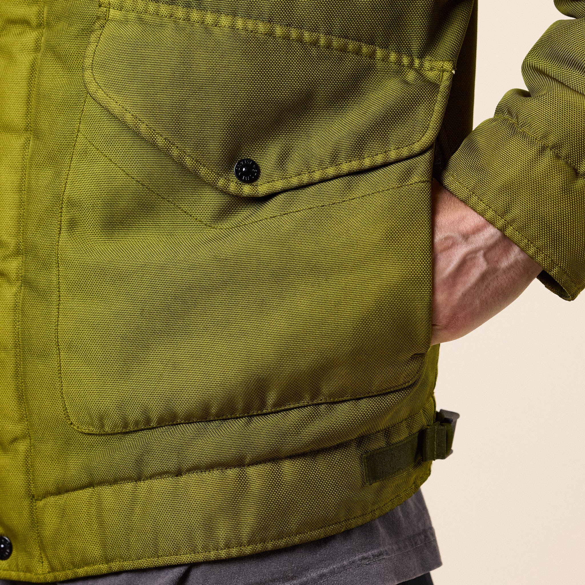 Stone Island - Dense Oxford Nylon-TC Padded Jacket - Cactus