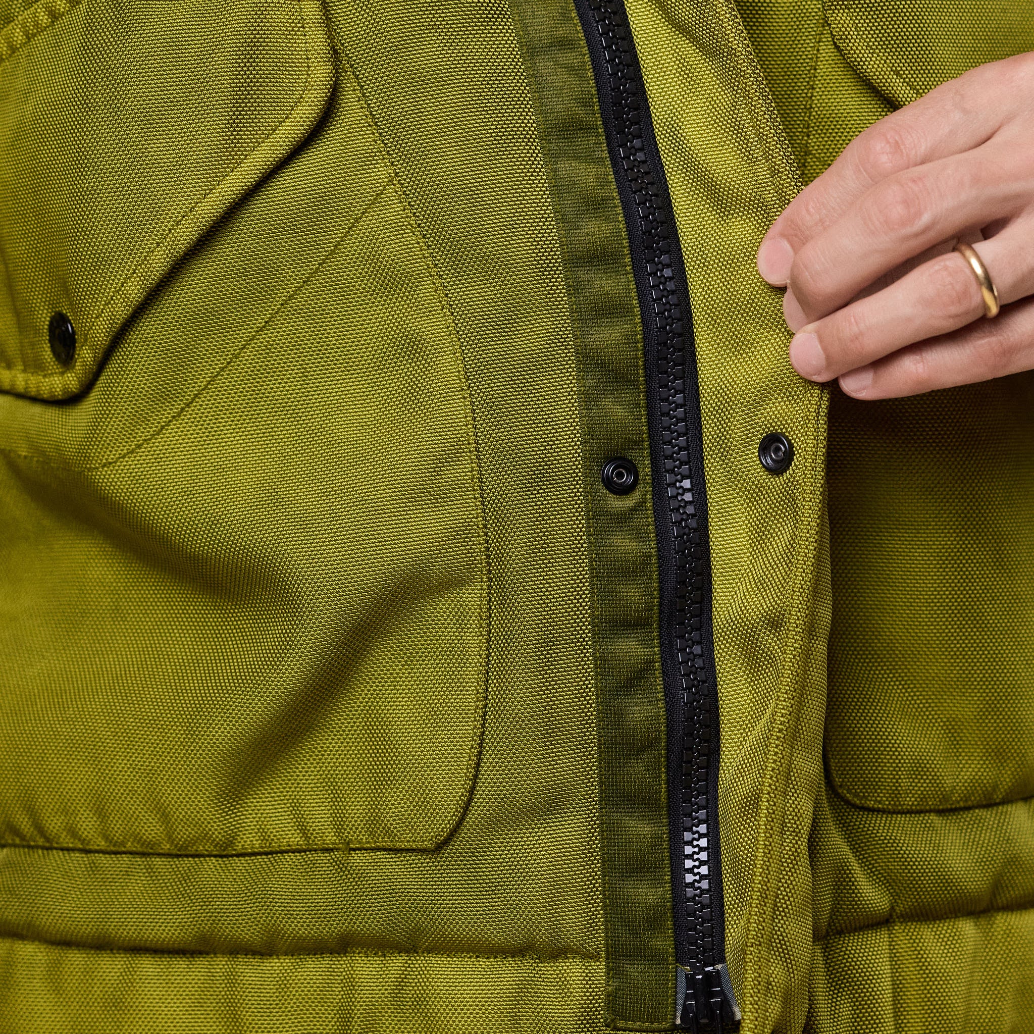 Stone Island - Dense Oxford Nylon-TC Padded Jacket - Cactus