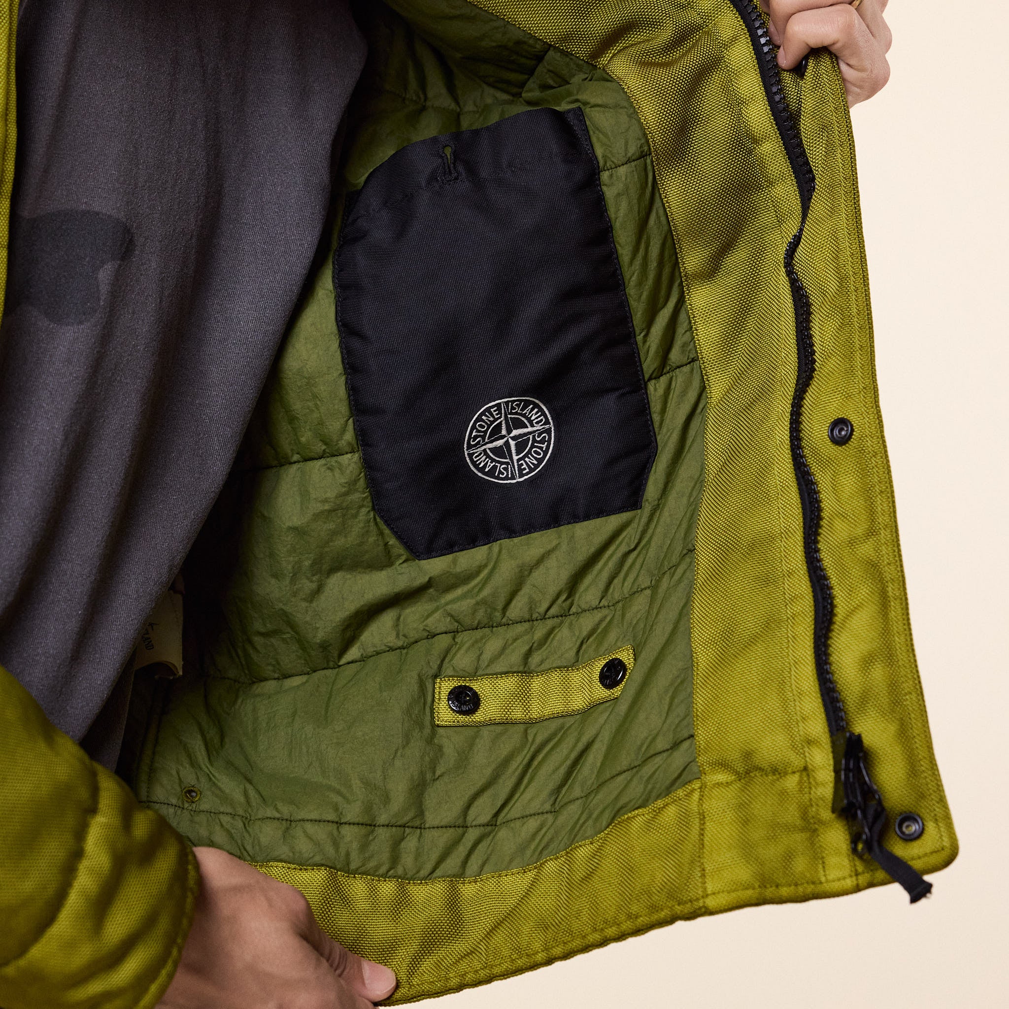 Stone Island - Dense Oxford Nylon-TC Padded Jacket - Cactus