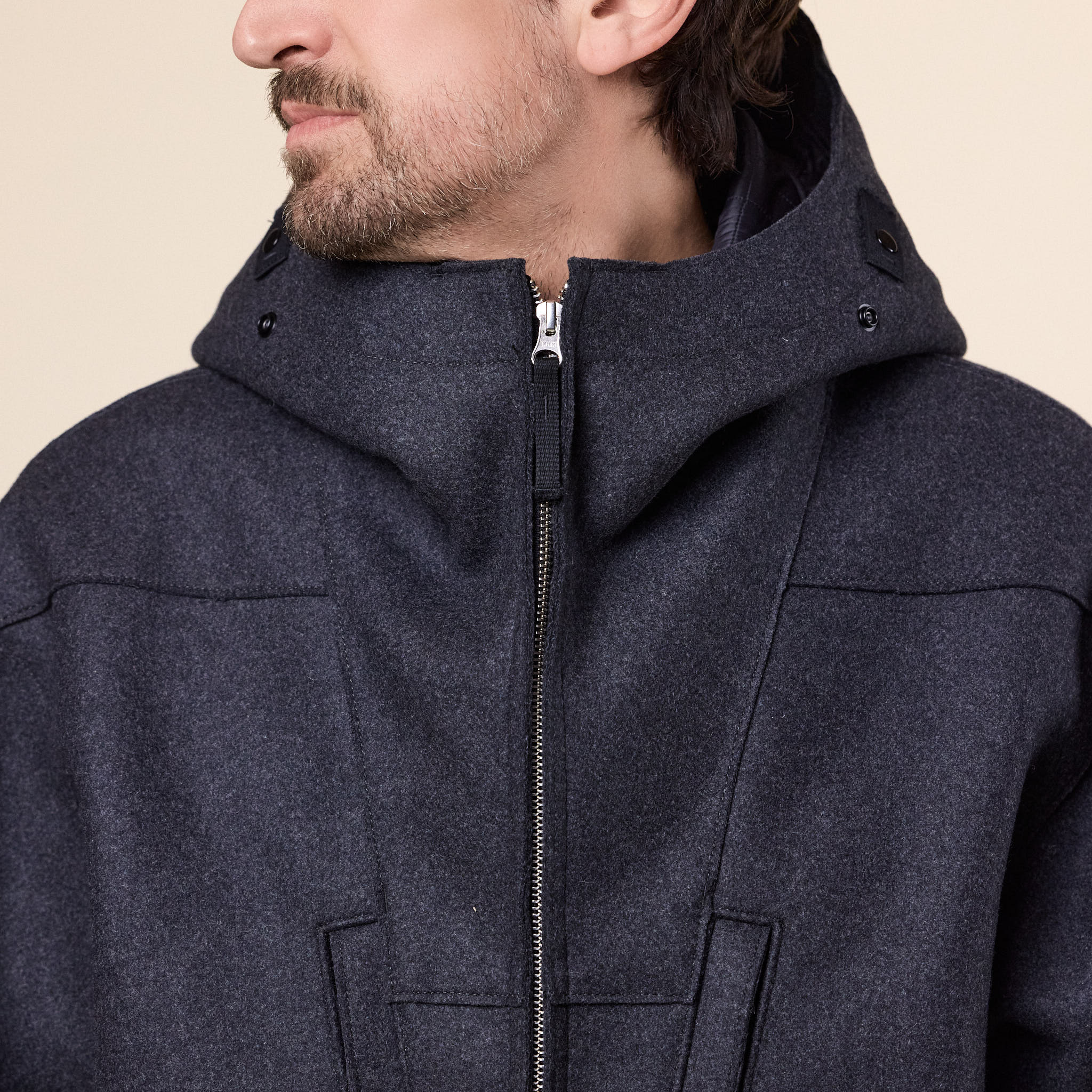 Stone Island - Panno No Seasons Padded Hooded Jacket - Lead Grey