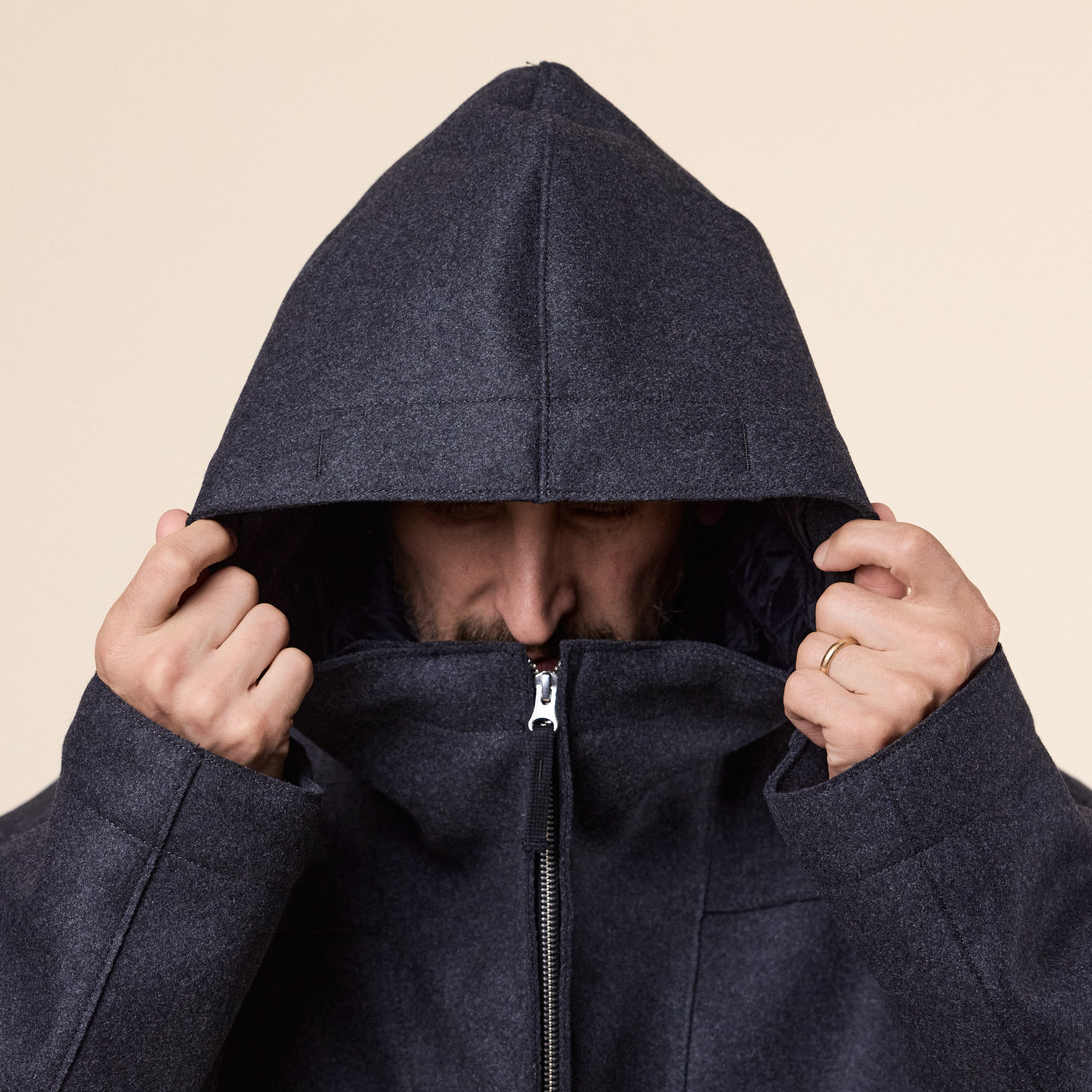 Stone Island - Panno No Seasons Padded Hooded Jacket - Lead Grey