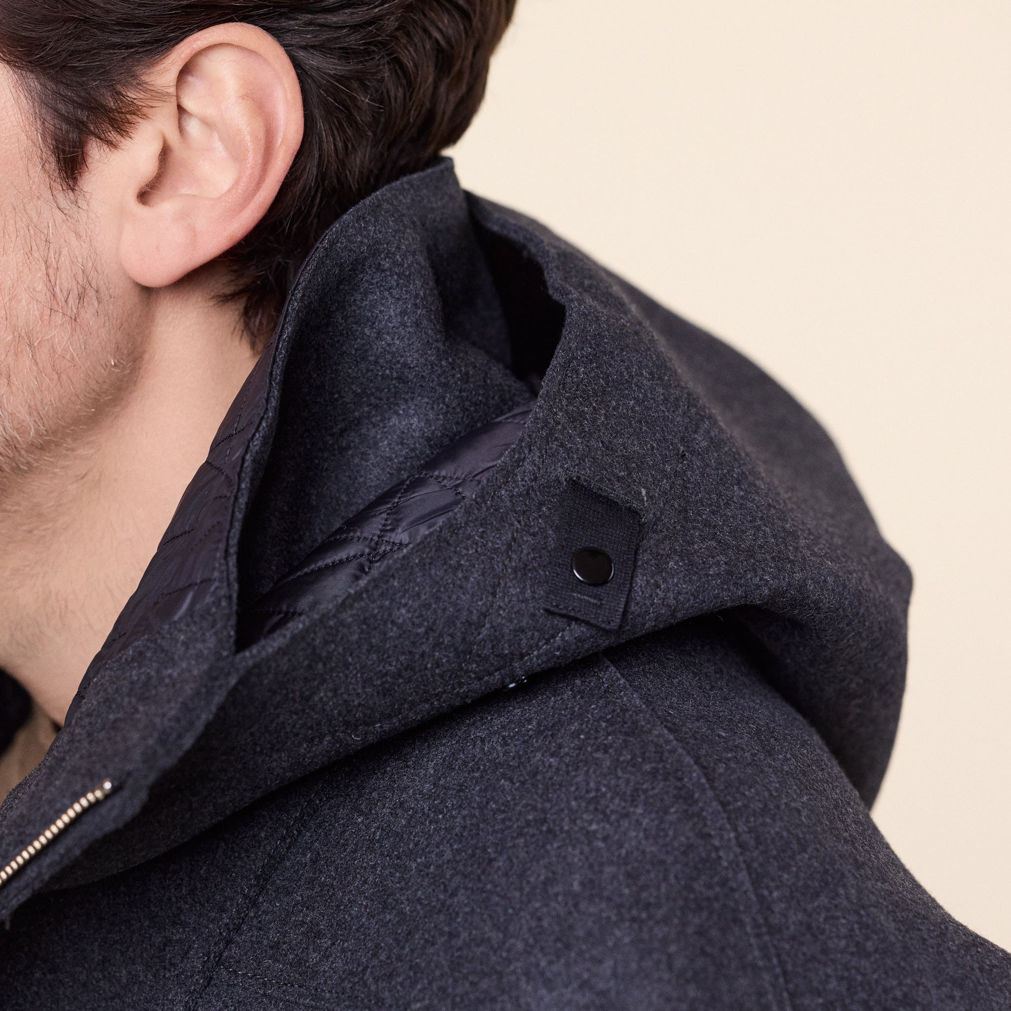 Stone Island - Panno No Seasons Padded Hooded Jacket - Lead Grey