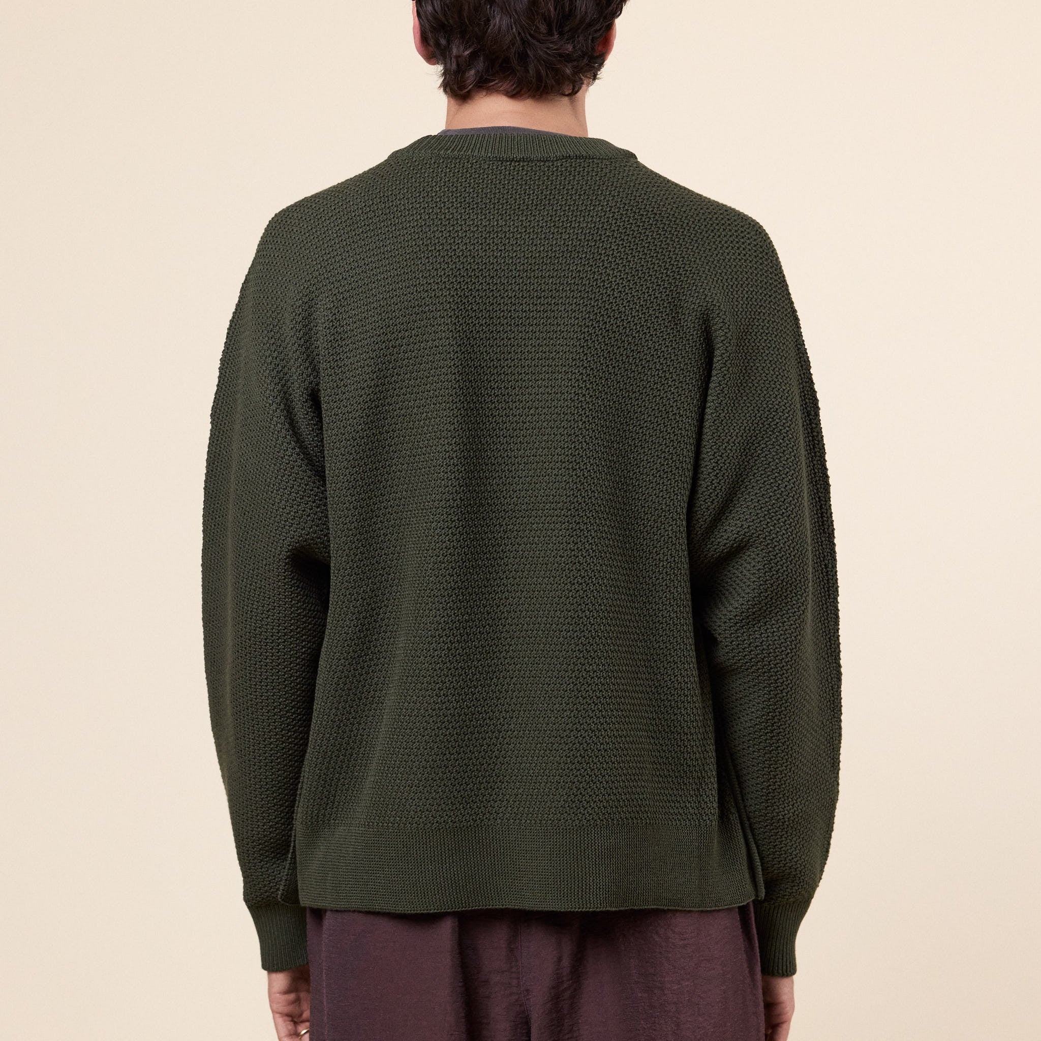 Homme Plissé Issey Miyake - Rustic Knit Sweater - Khaki