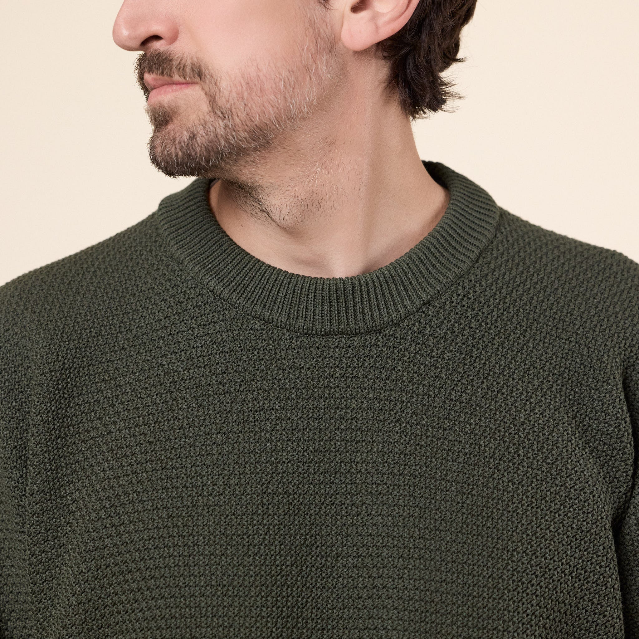 Homme Plissé Issey Miyake - Rustic Knit Sweater - Khaki