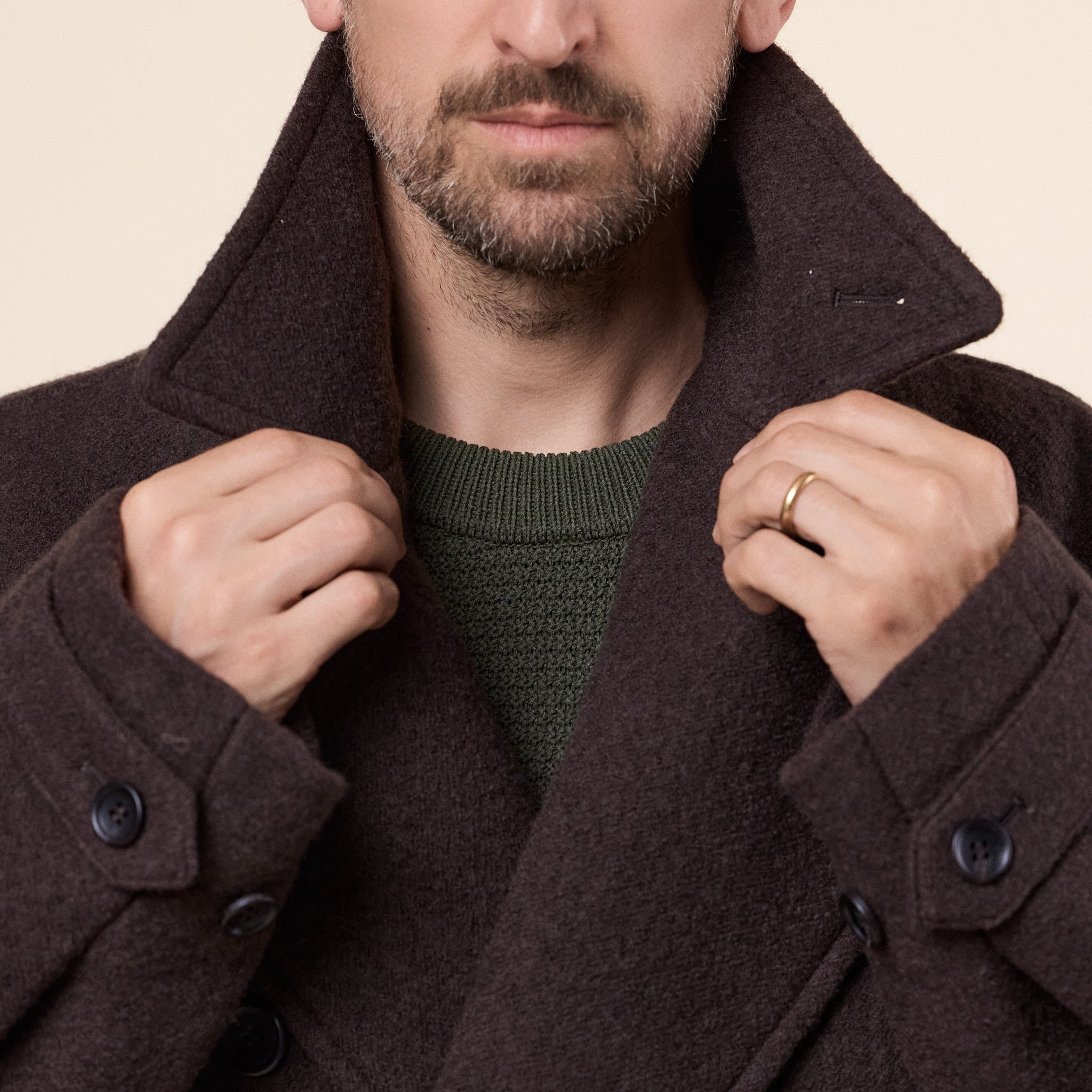 IM Men - Fuller Wool Coat - Brown