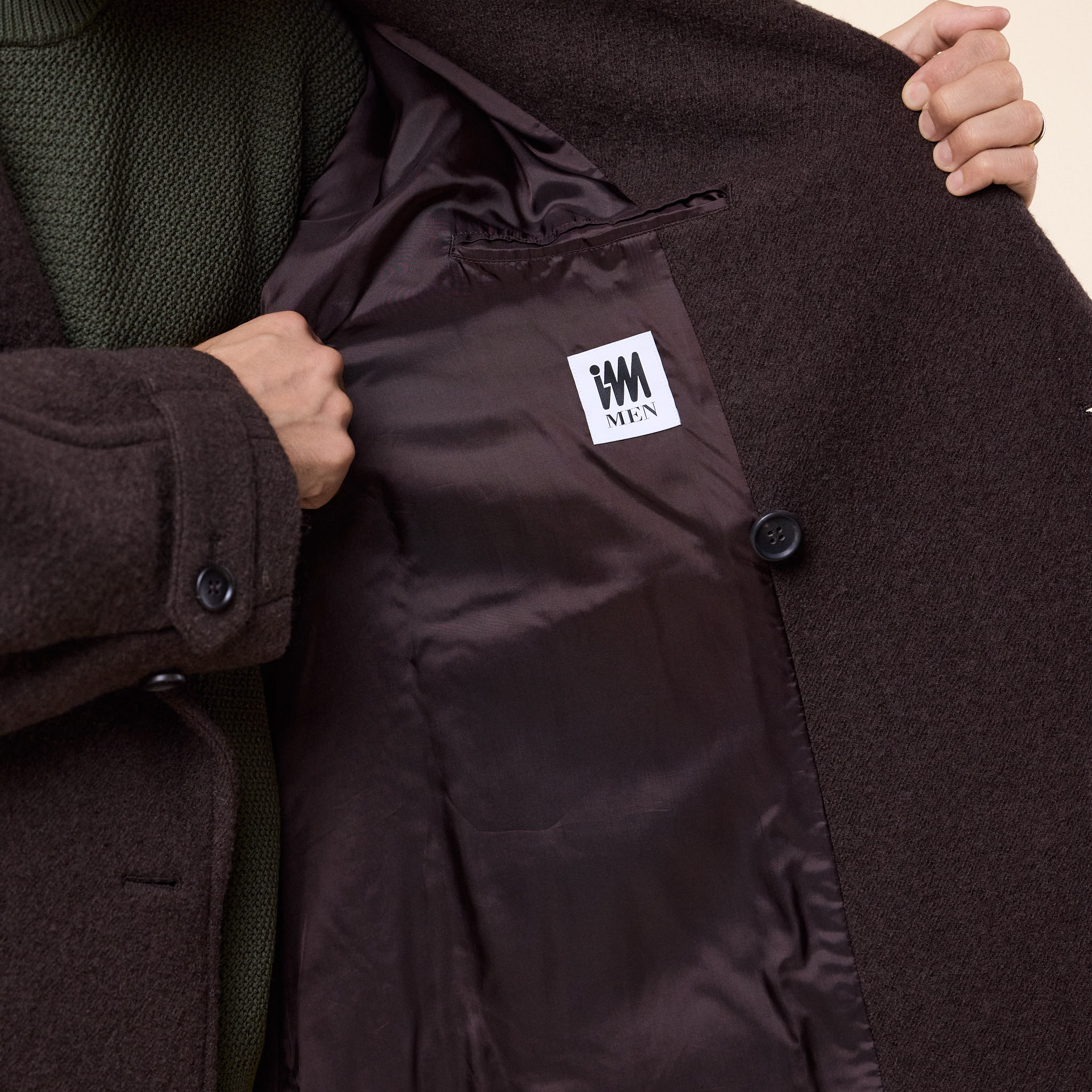 IM Men - Fuller Wool Coat - Brown