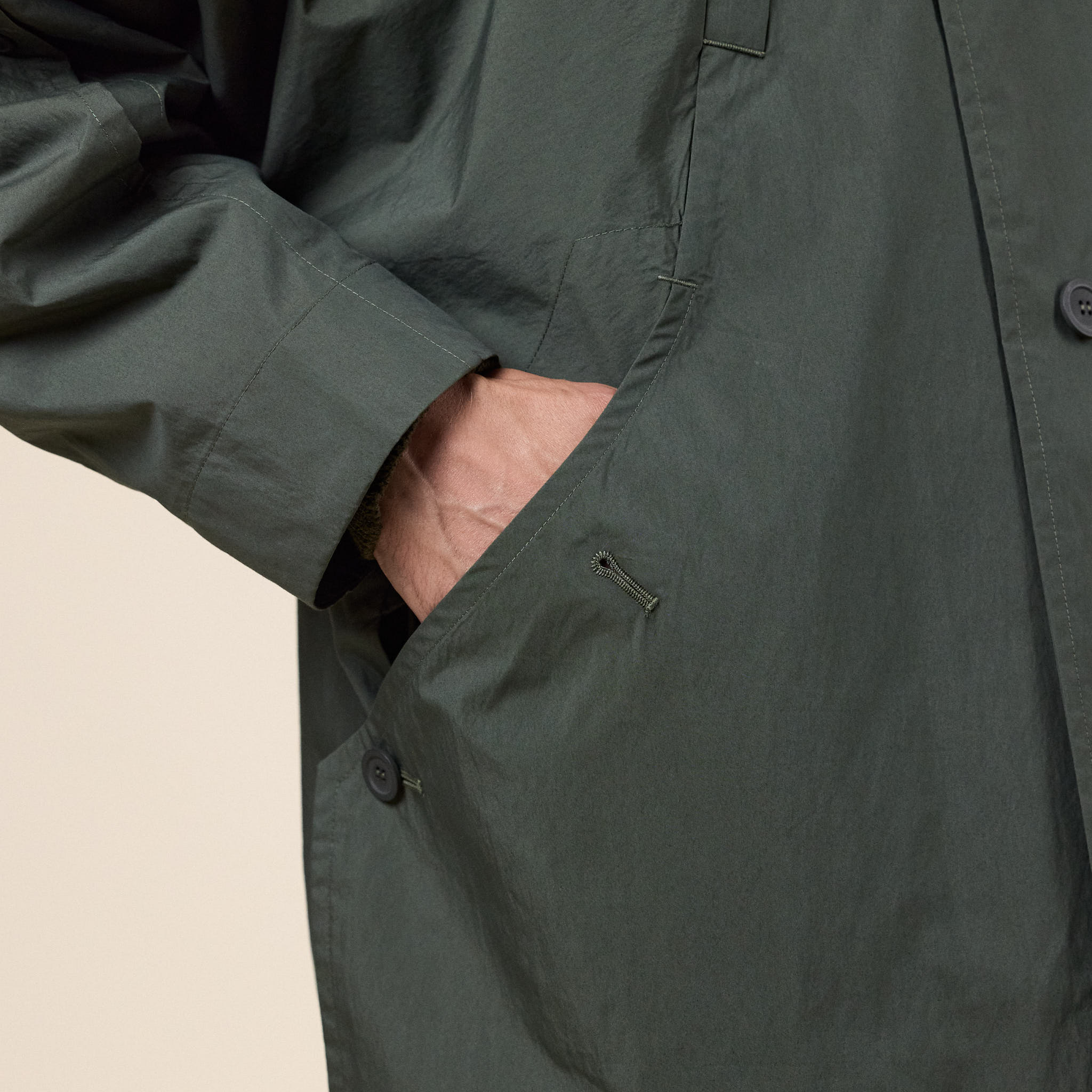Homme Plissé Issey Miyake - Slit Coat Blouson - Green