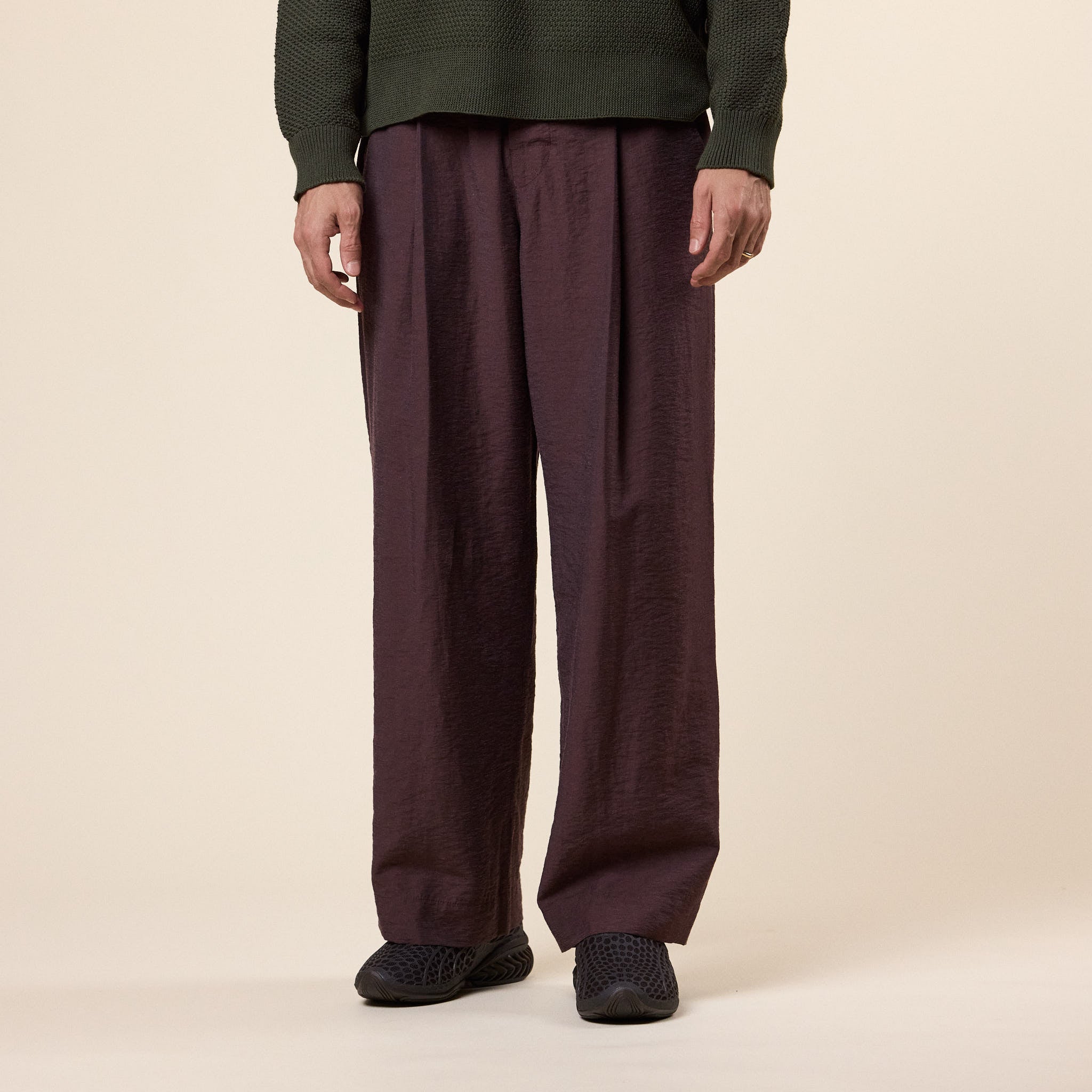 Homme Plissé Issey Miyake - Opacity Trousers - Brown