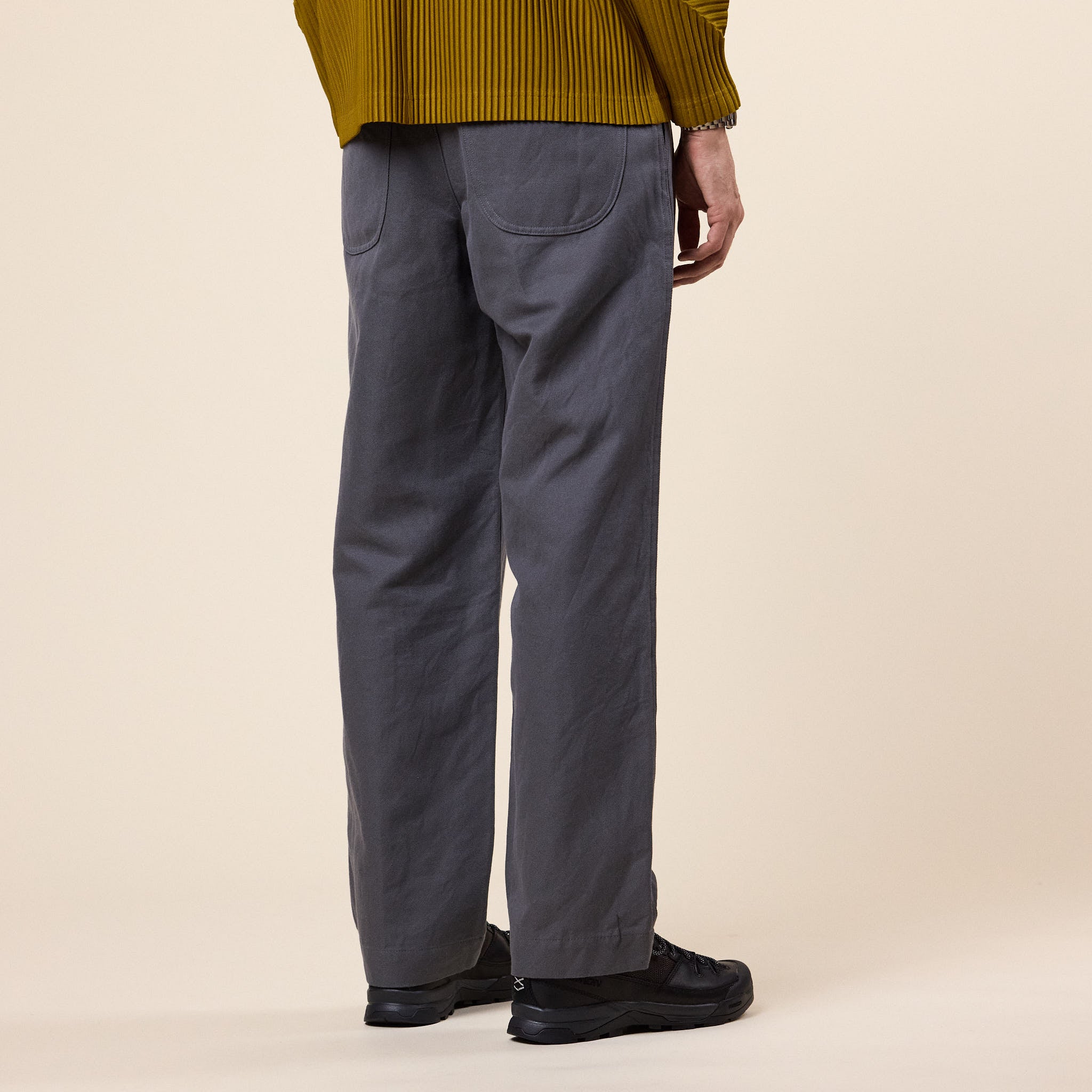 IM Men - Tough Wool Cotton Trousers - Charcoal Grey