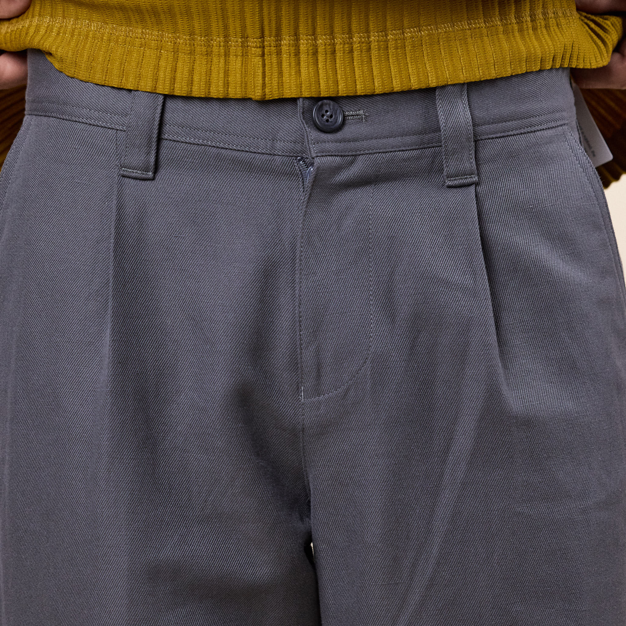 IM Men - Tough Wool Cotton Trousers - Charcoal Grey