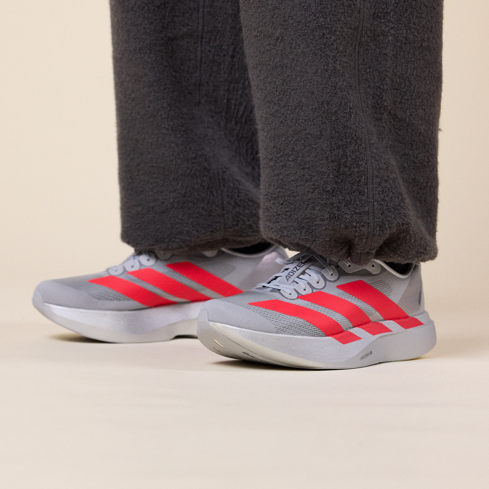 Adidas - Adizero EVO SL - Silver Metallic / Lucid Red / Iron Metallic