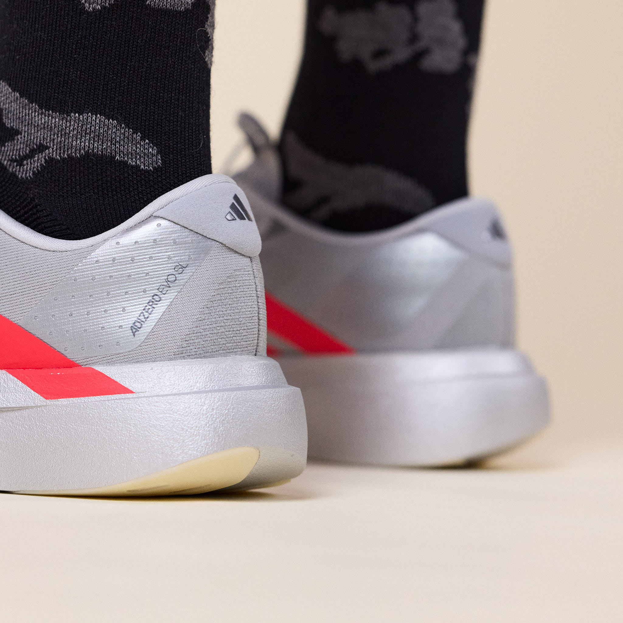 Adidas - Adizero EVO SL - Silver Metallic / Lucid Red / Iron Metallic