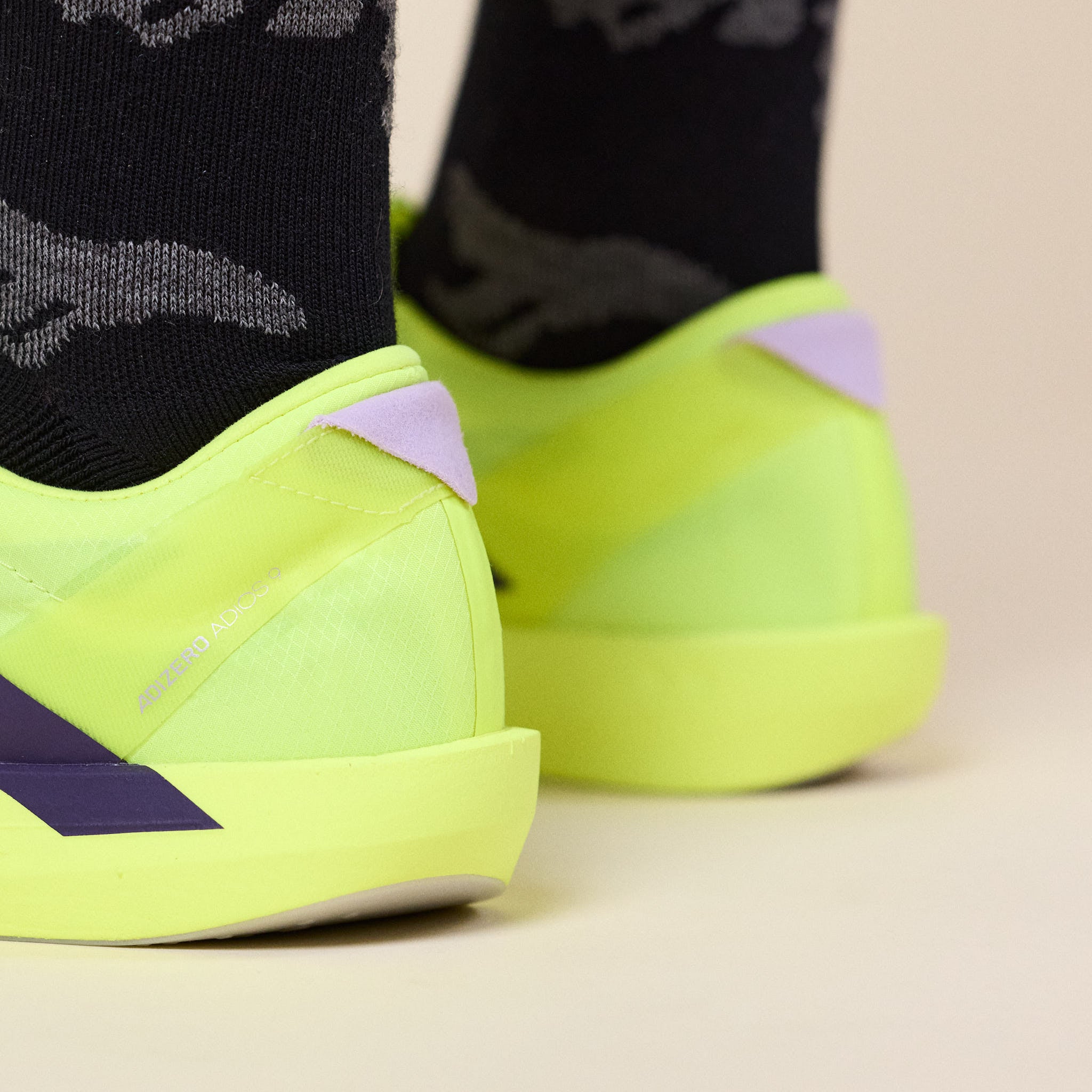 Adidas - Adizero Adios 9 - Solar Yellow / Aurora Plum / Powder Plum