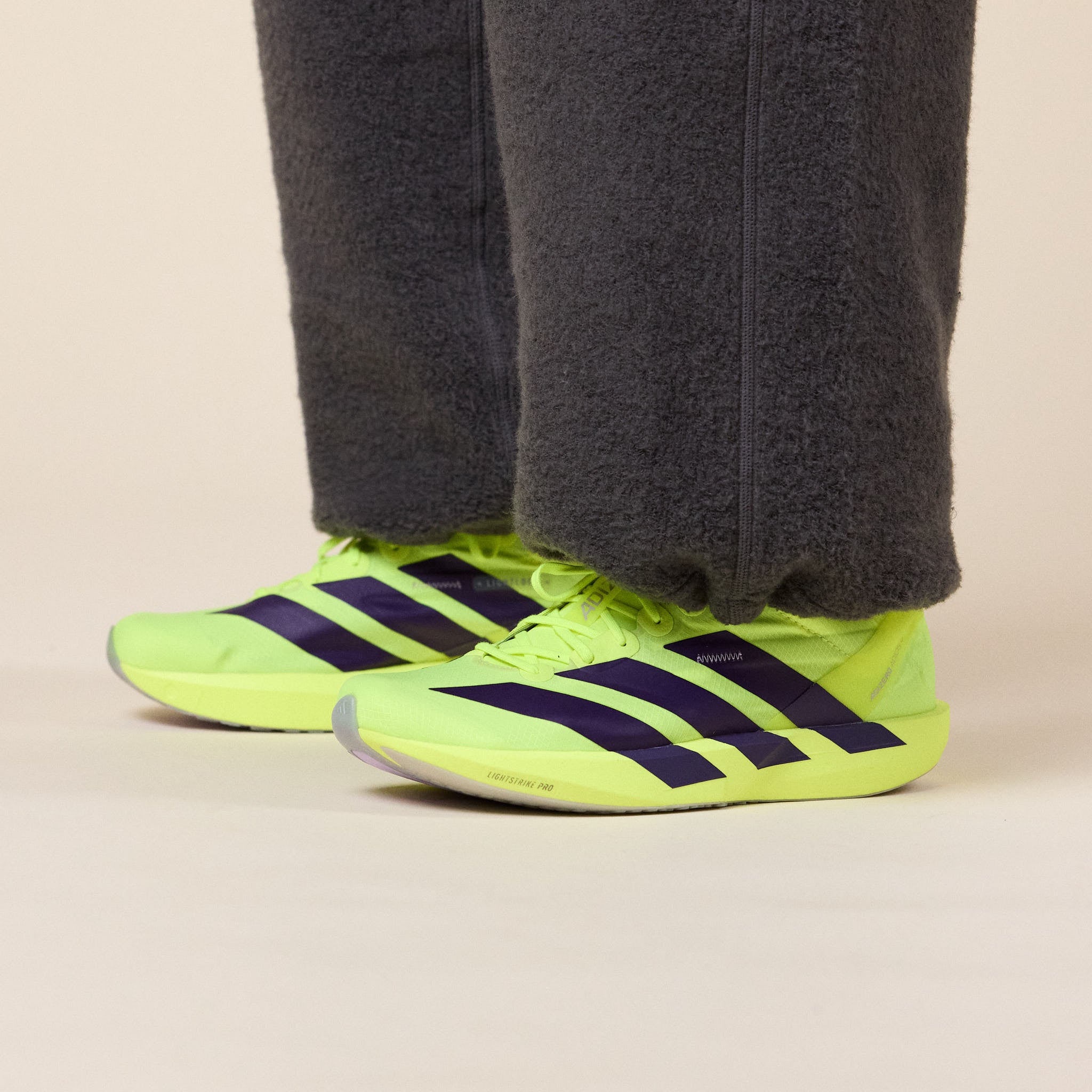 Adidas - Adizero Adios 9 - Solar Yellow / Aurora Plum / Powder Plum