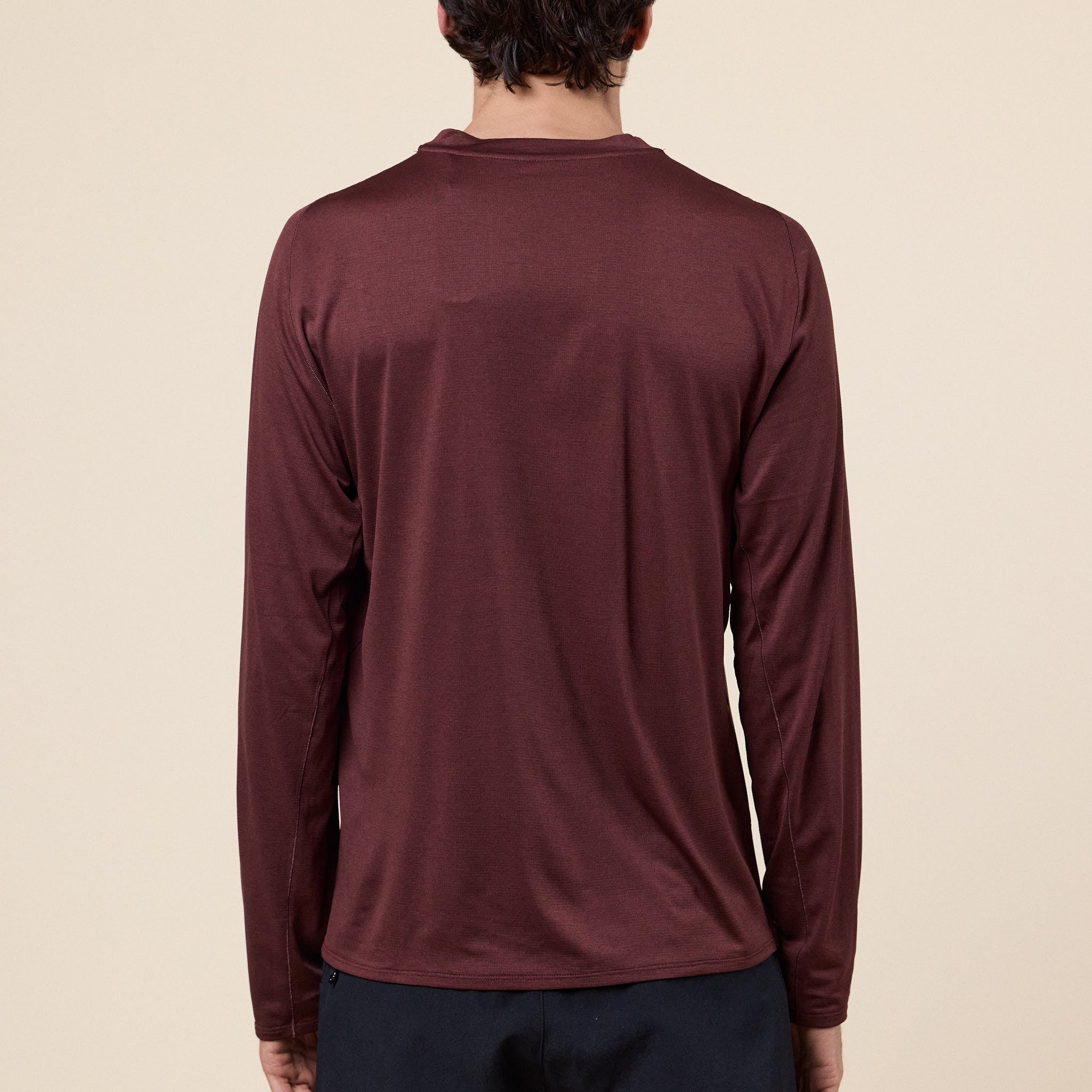Portal - Lateral Peak L/S T-Shirt - Bitter Chocolate