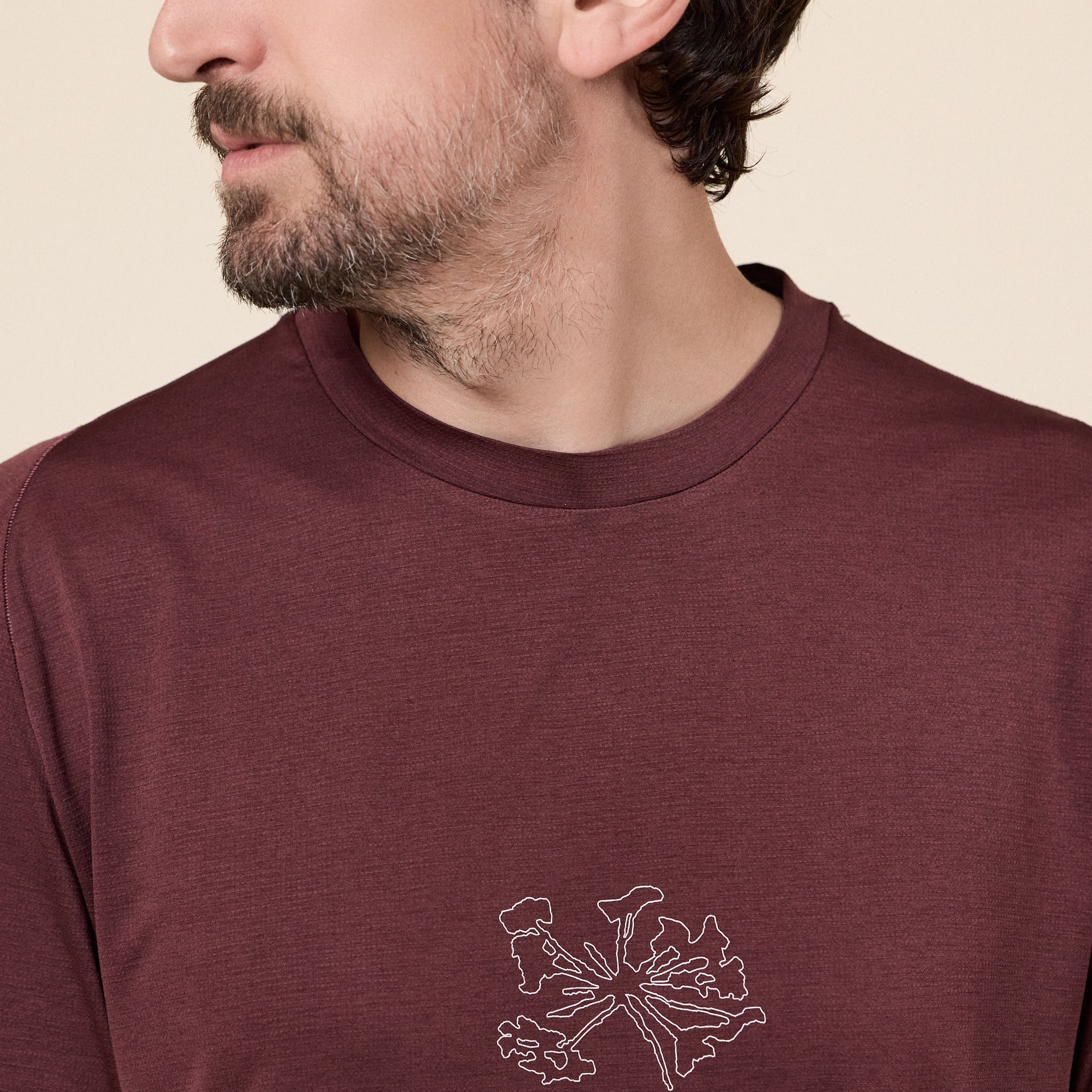 Portal - Lateral Peak L/S T-Shirt - Bitter Chocolate