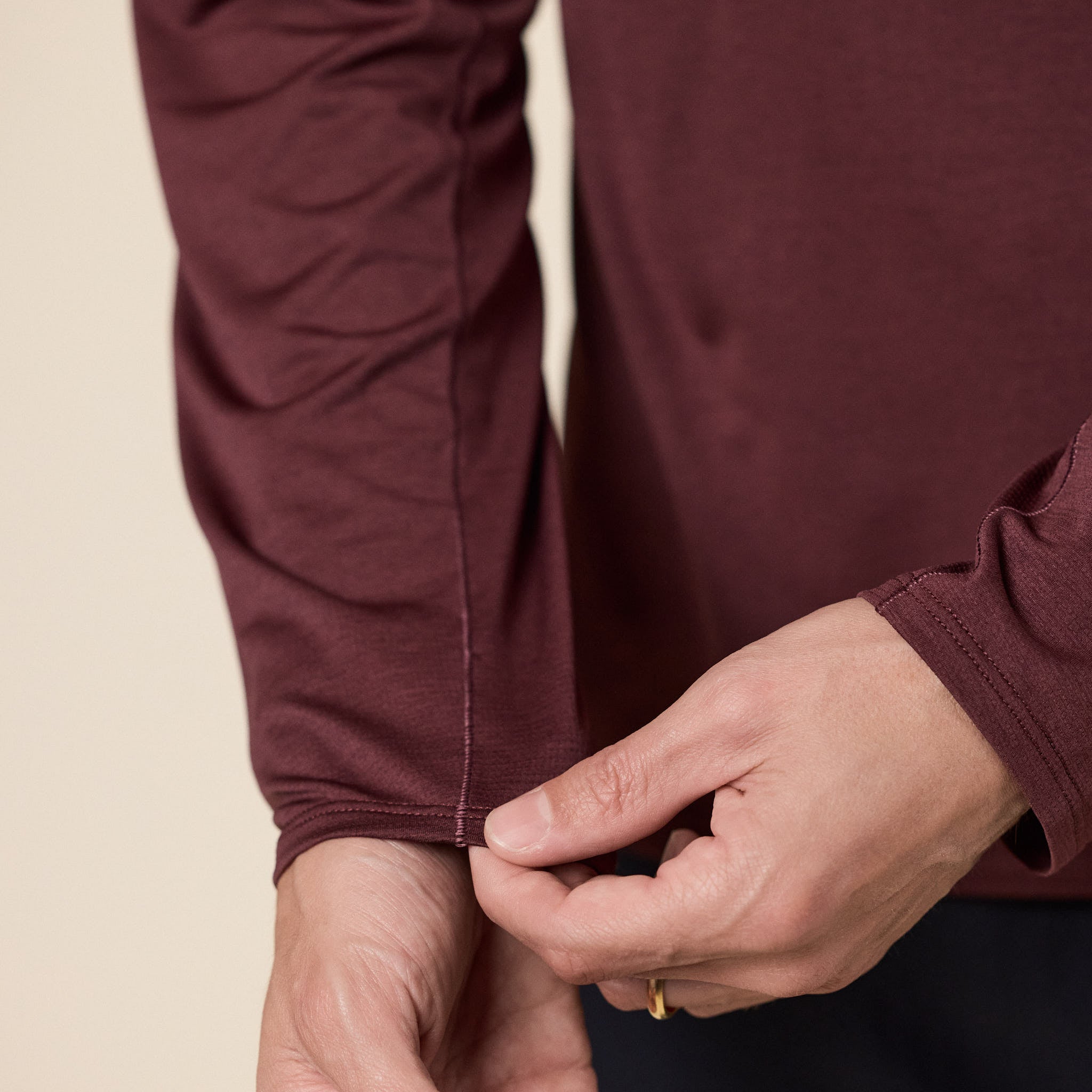 Portal - Lateral Peak L/S T-Shirt - Bitter Chocolate