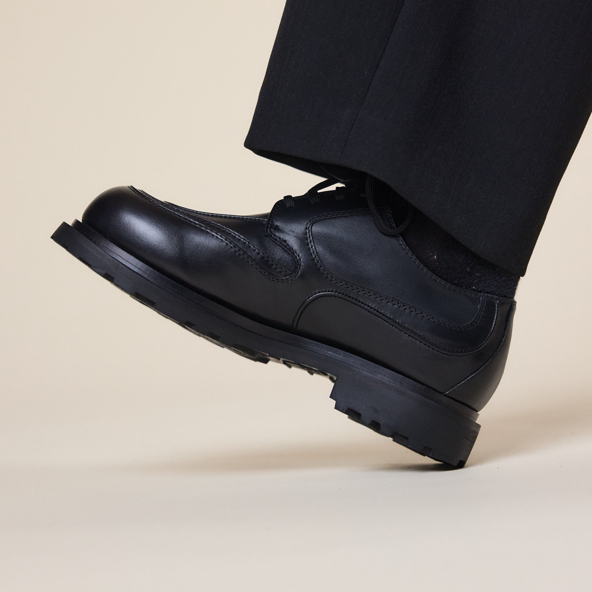 J.L-A.L - Tracer Derby Shoes - Shungite Black