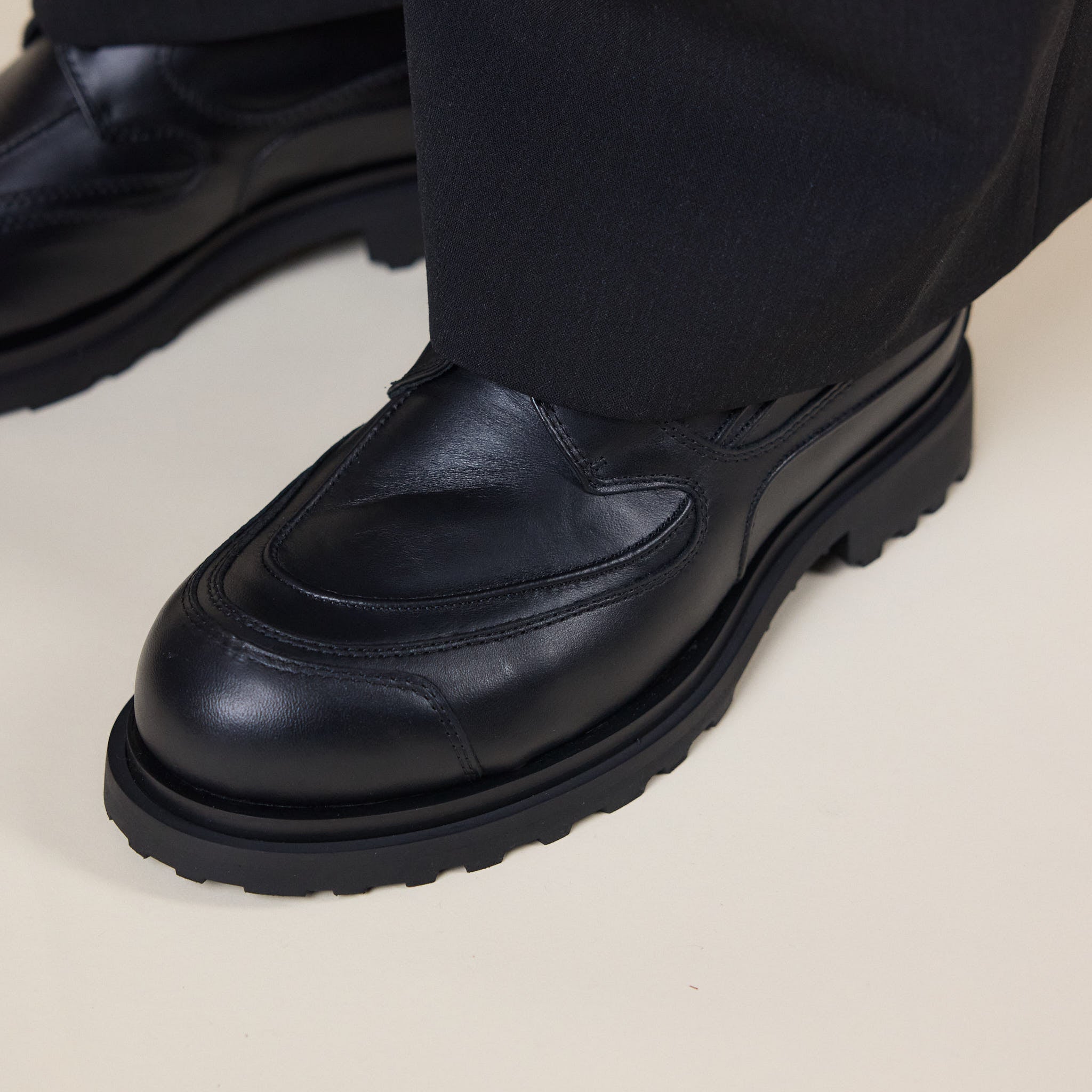 J.L-A.L - Tracer Derby Shoes - Shungite Black