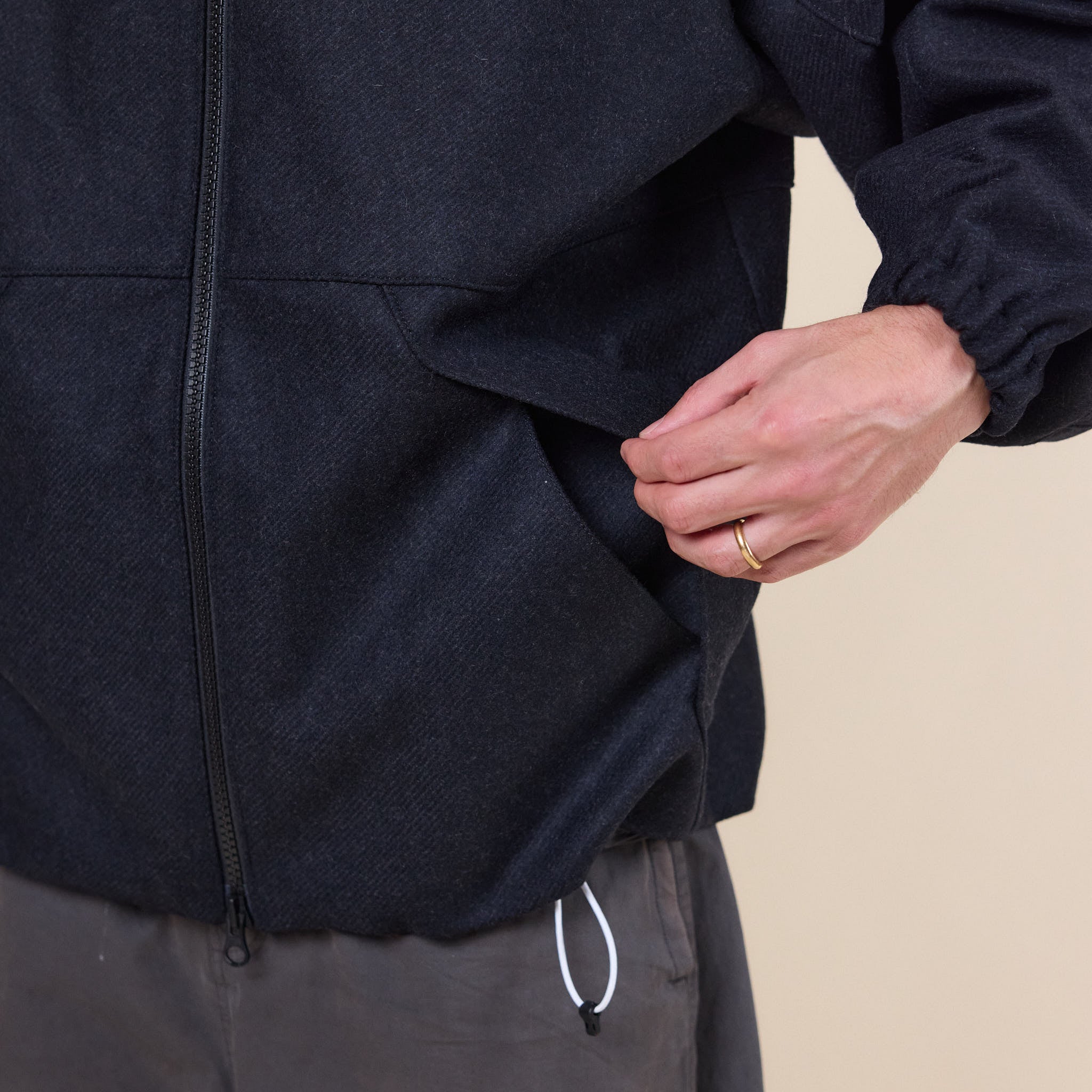 GR10K - Panno Hooded Jacket - Brood Grey