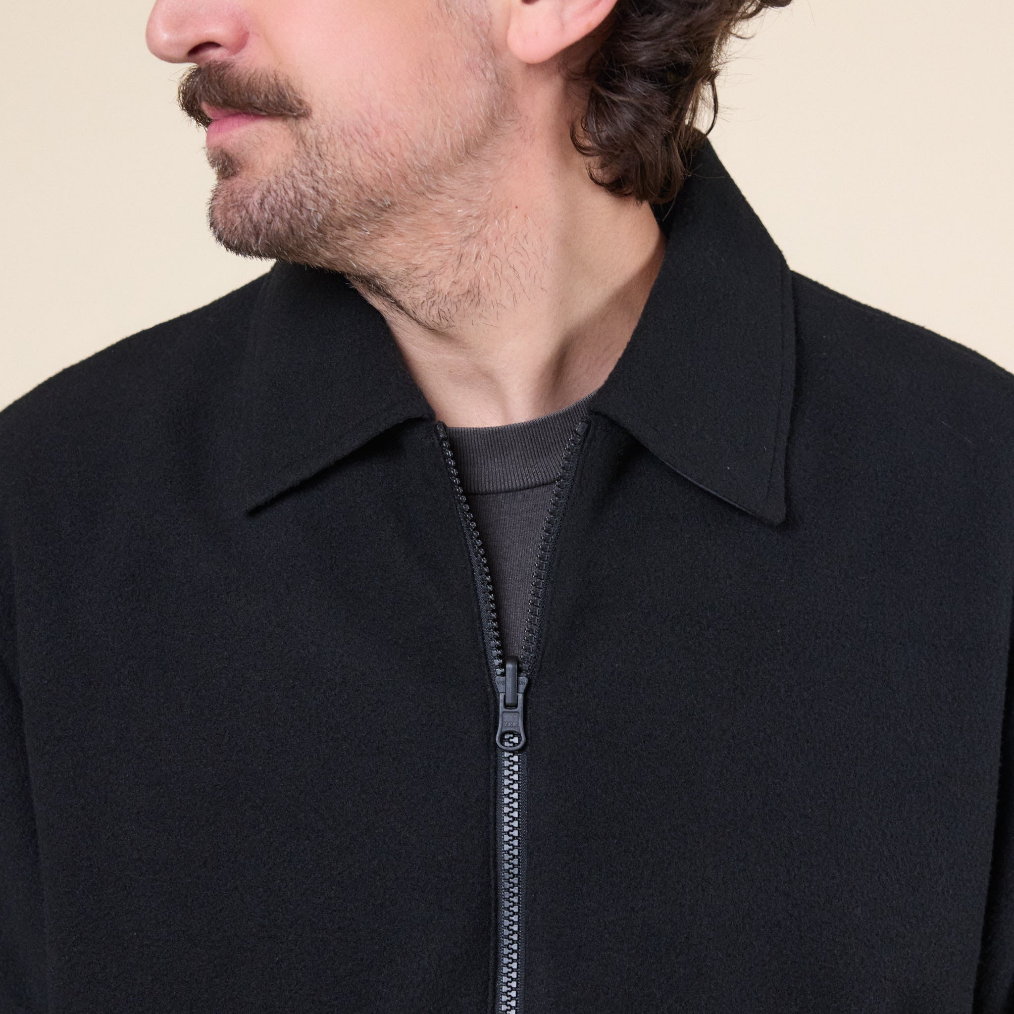 GR10K - Polartec Collared Reversible Fleece Jacket - Black