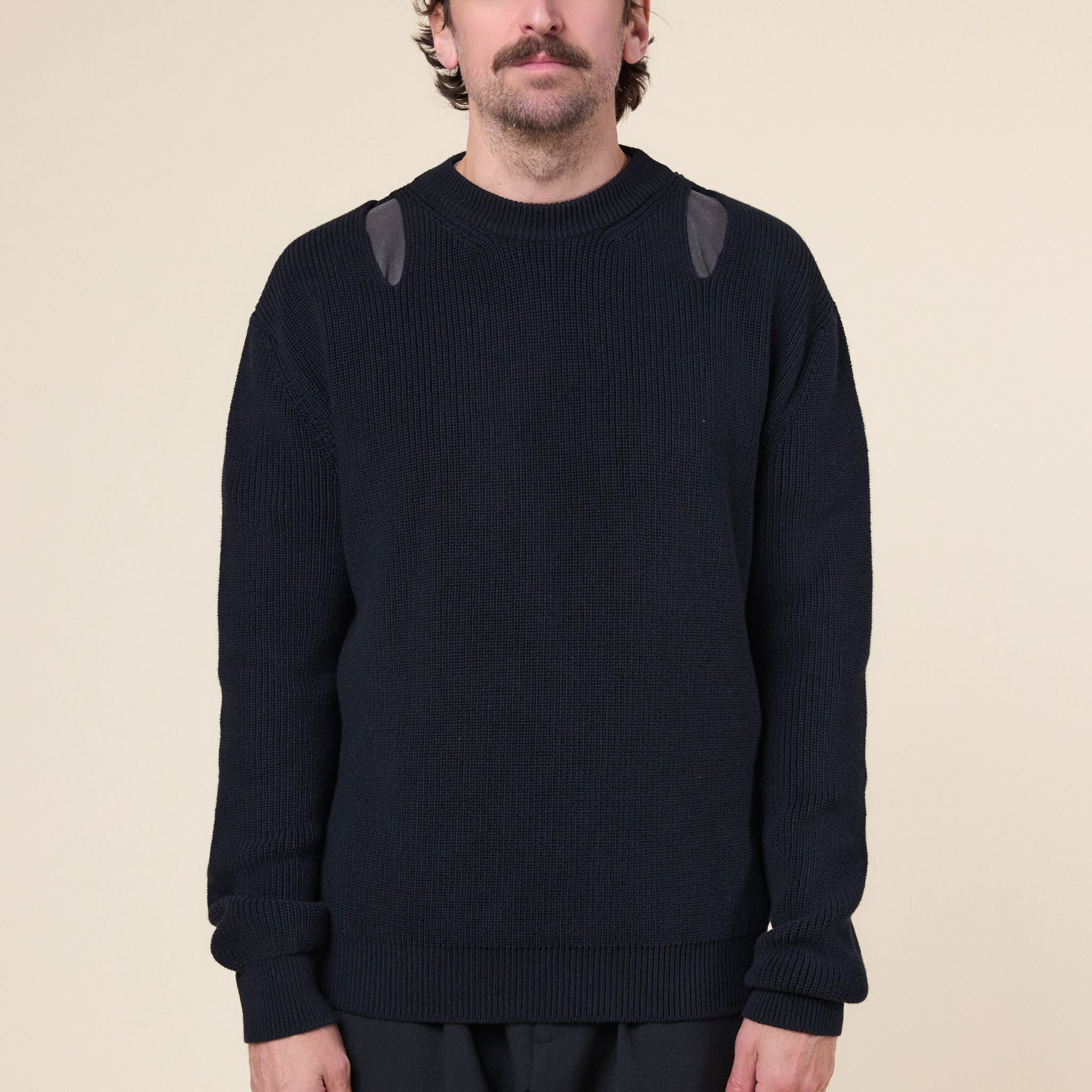 J.L-A.L - Strom Knit Top - Shungite Black