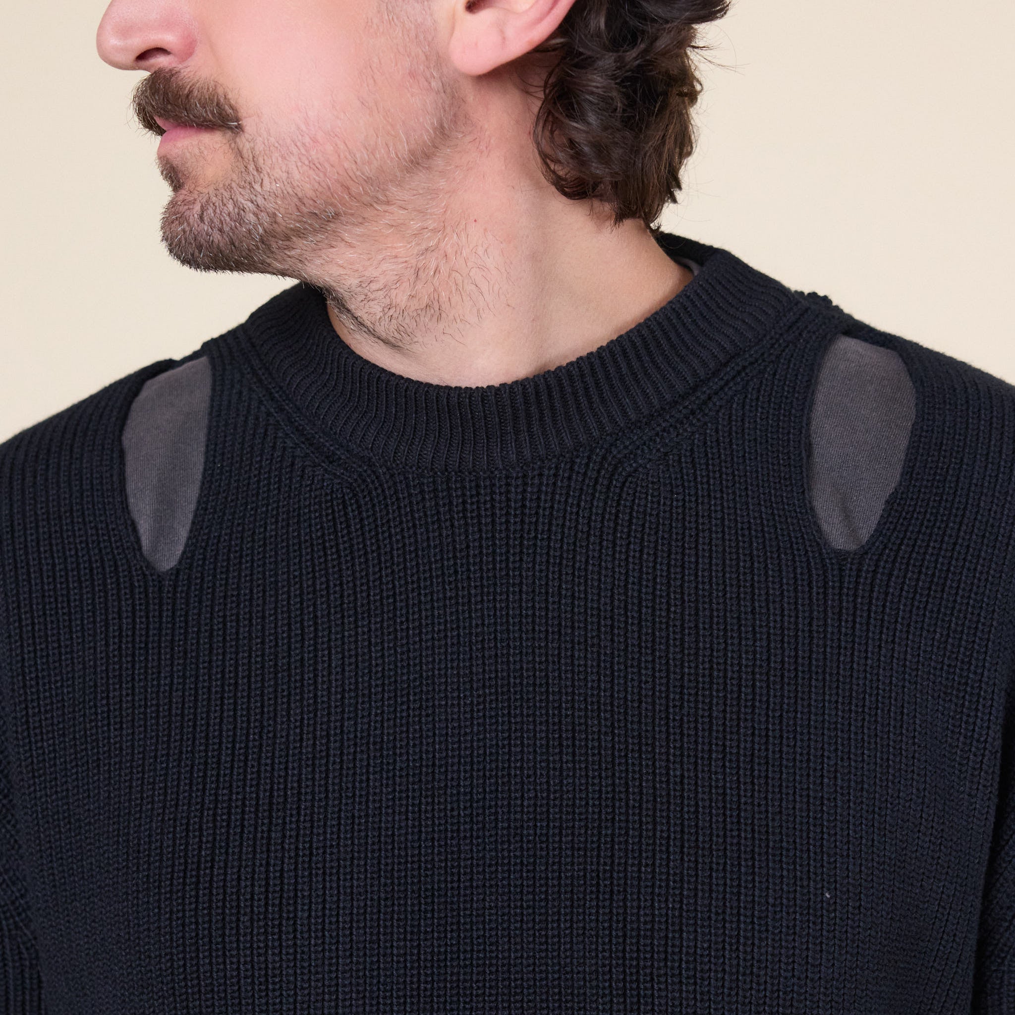 J.L-A.L - Strom Knit Top - Shungite Black