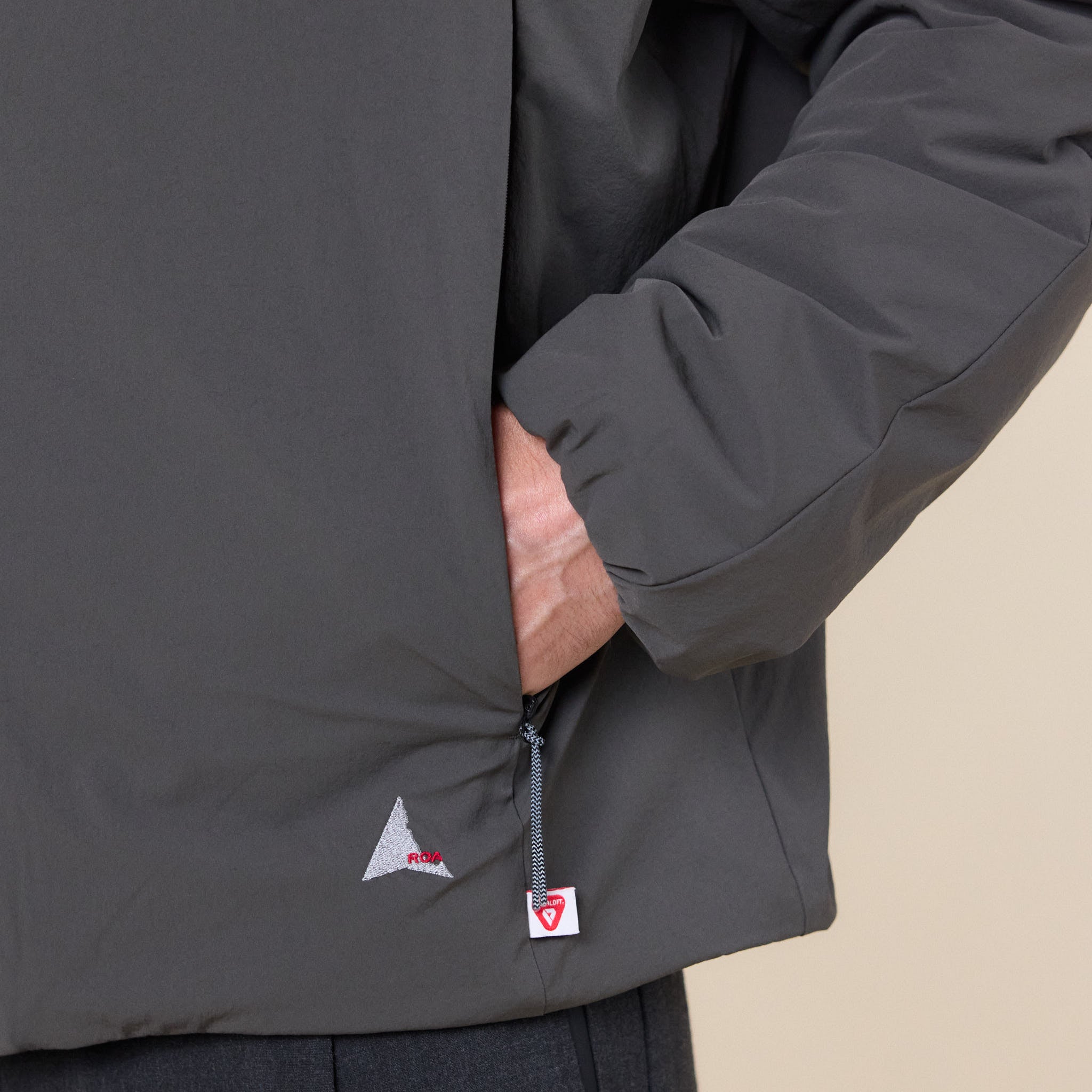 Roa Hiking - Onsen Primaloft Overshirt / Jacket - Dark Grey