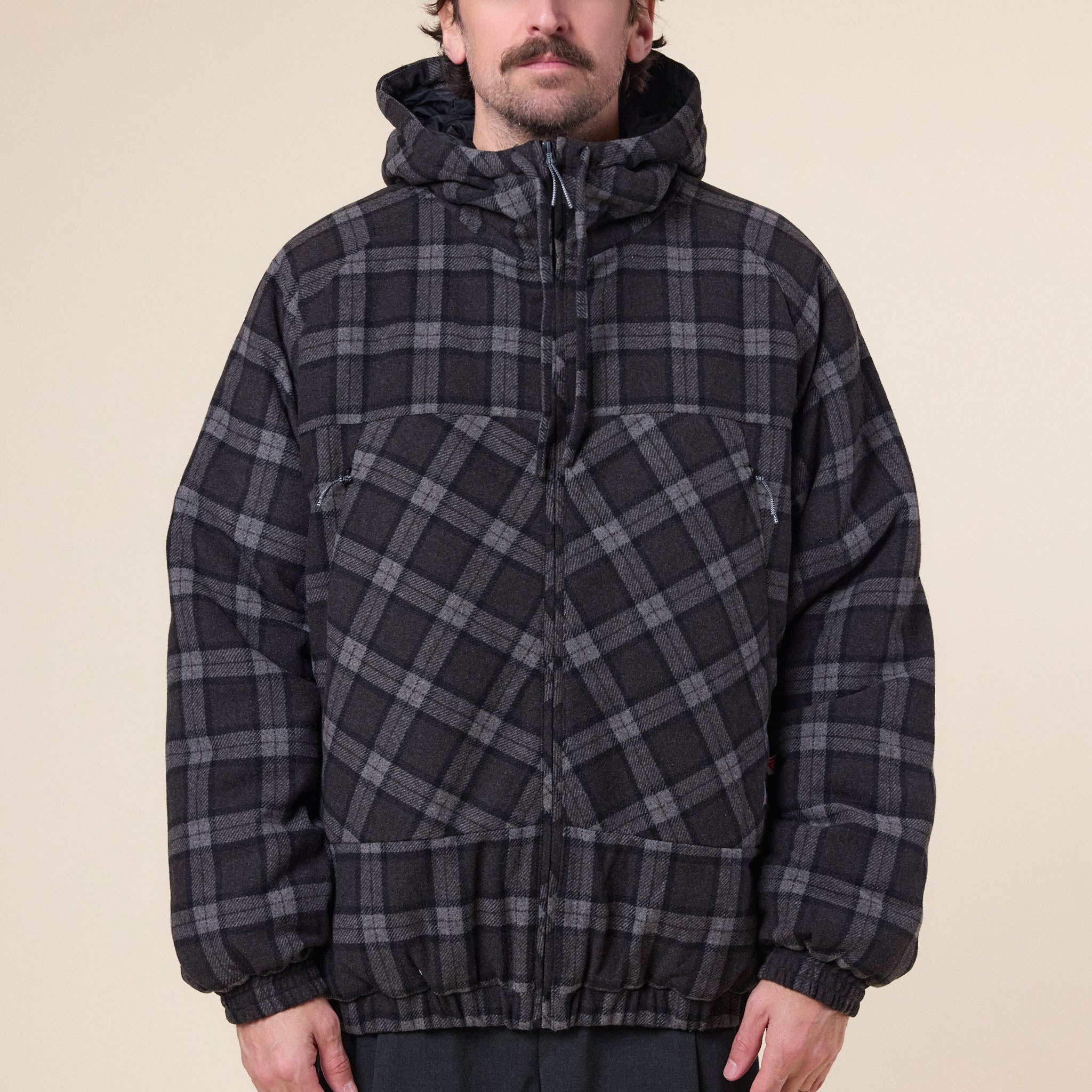 Roa Hiking - Logger Wool Primaloft Checked Jacket - Anthracite