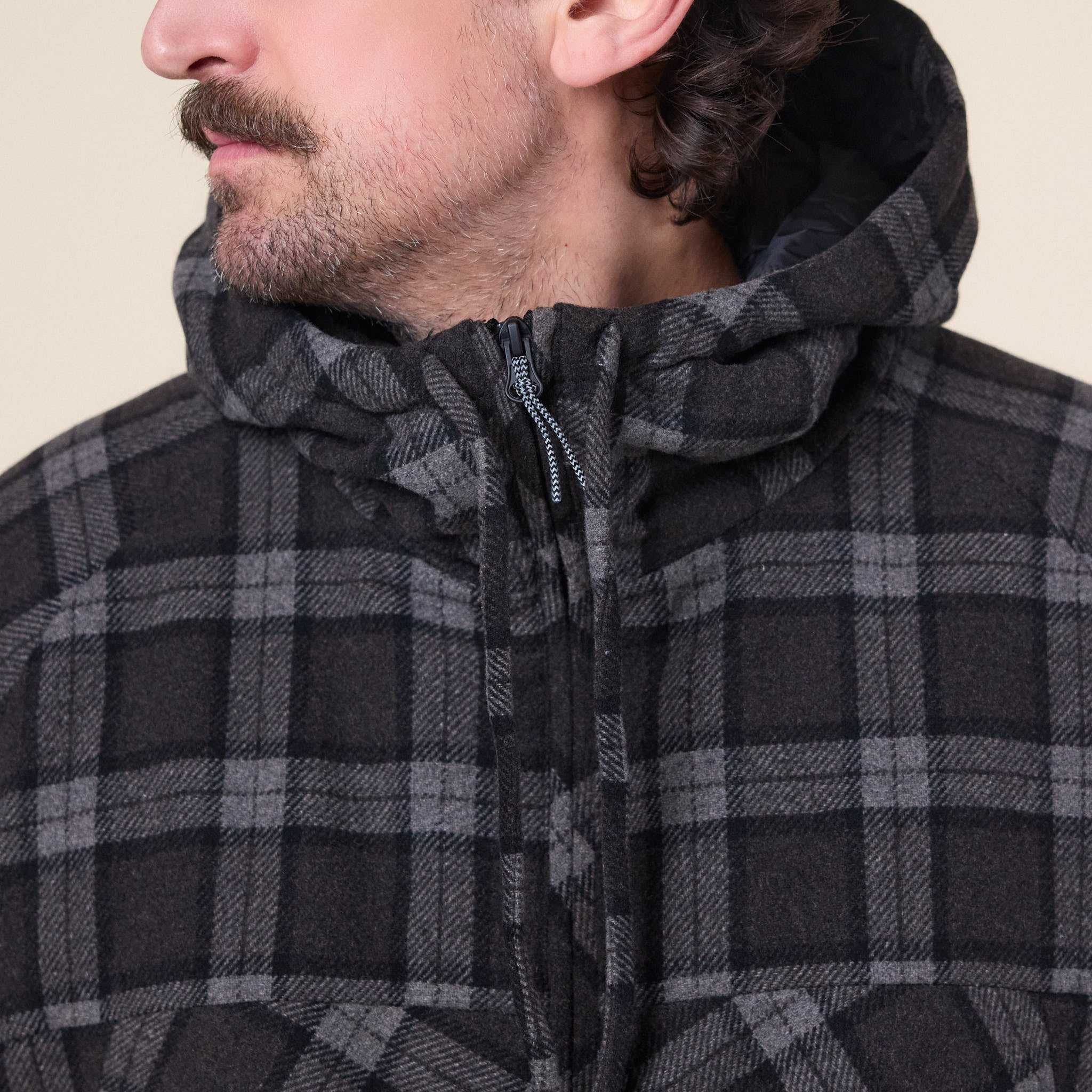 Roa Hiking - Logger Wool Primaloft Checked Jacket - Anthracite