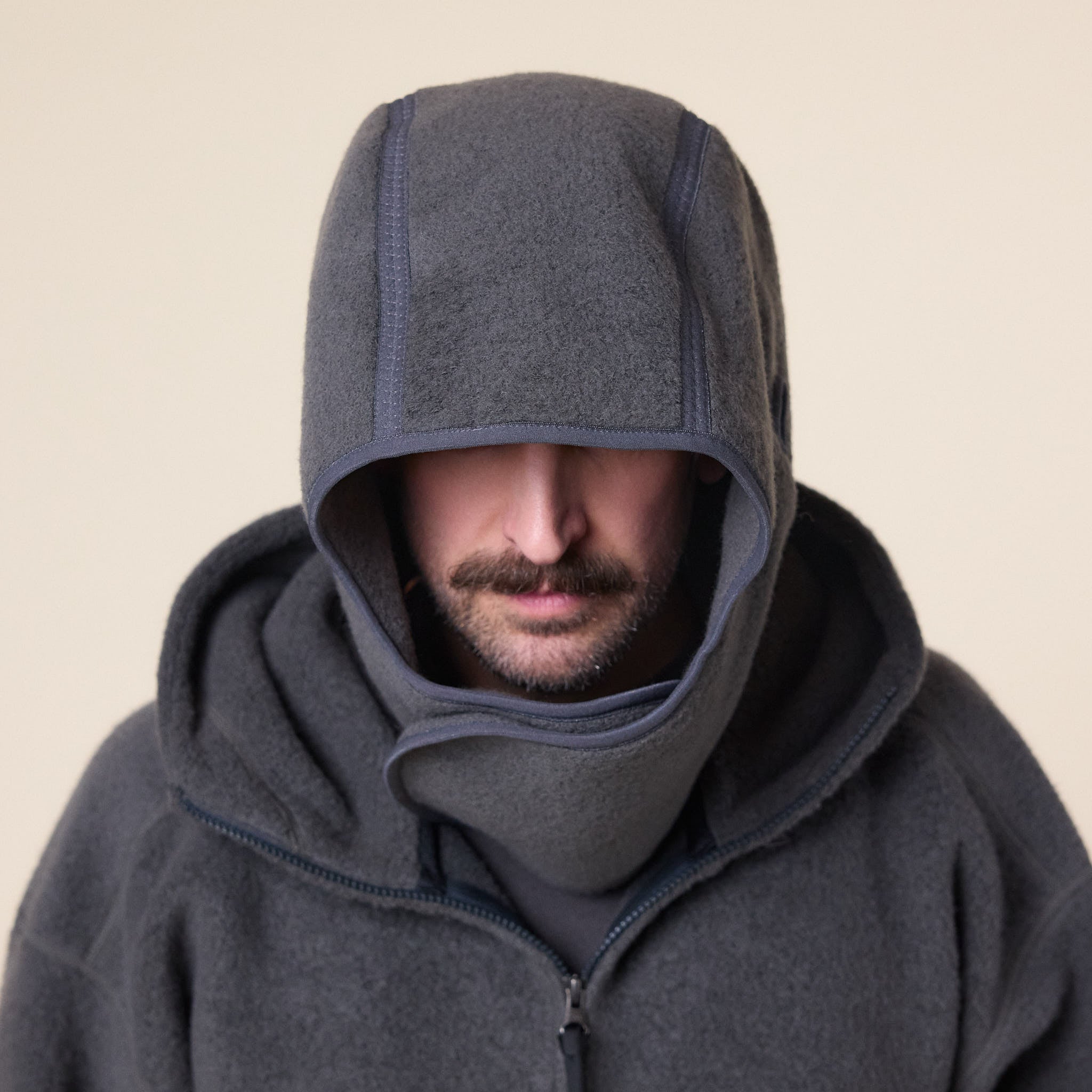 Goldwin 0 - Wool Fleece Hood - Dark Lava